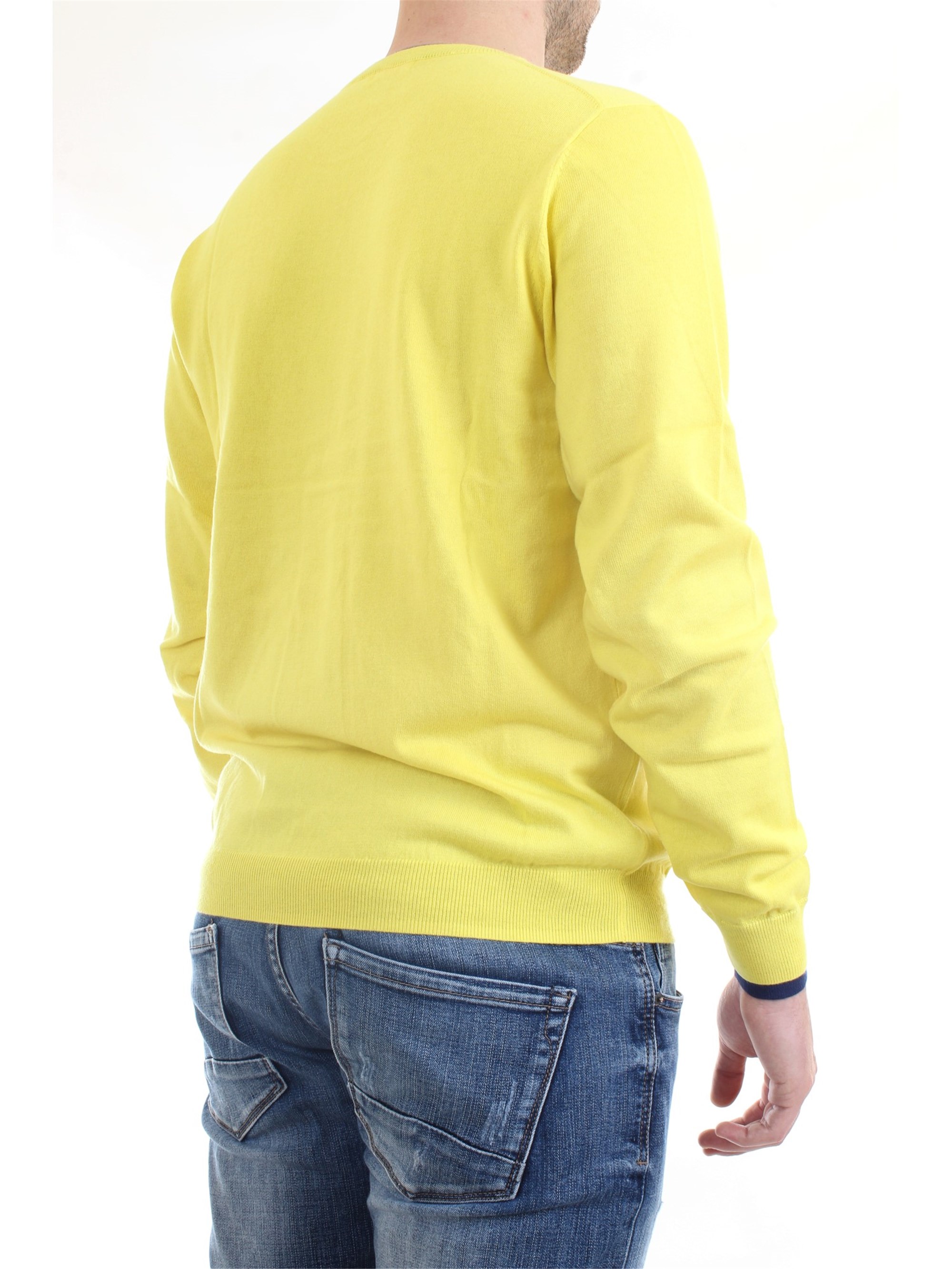 SUN68 K40105 Yellow Clothing Man Sweater SUN68 K40105 Yellow Clothing Man Sweater