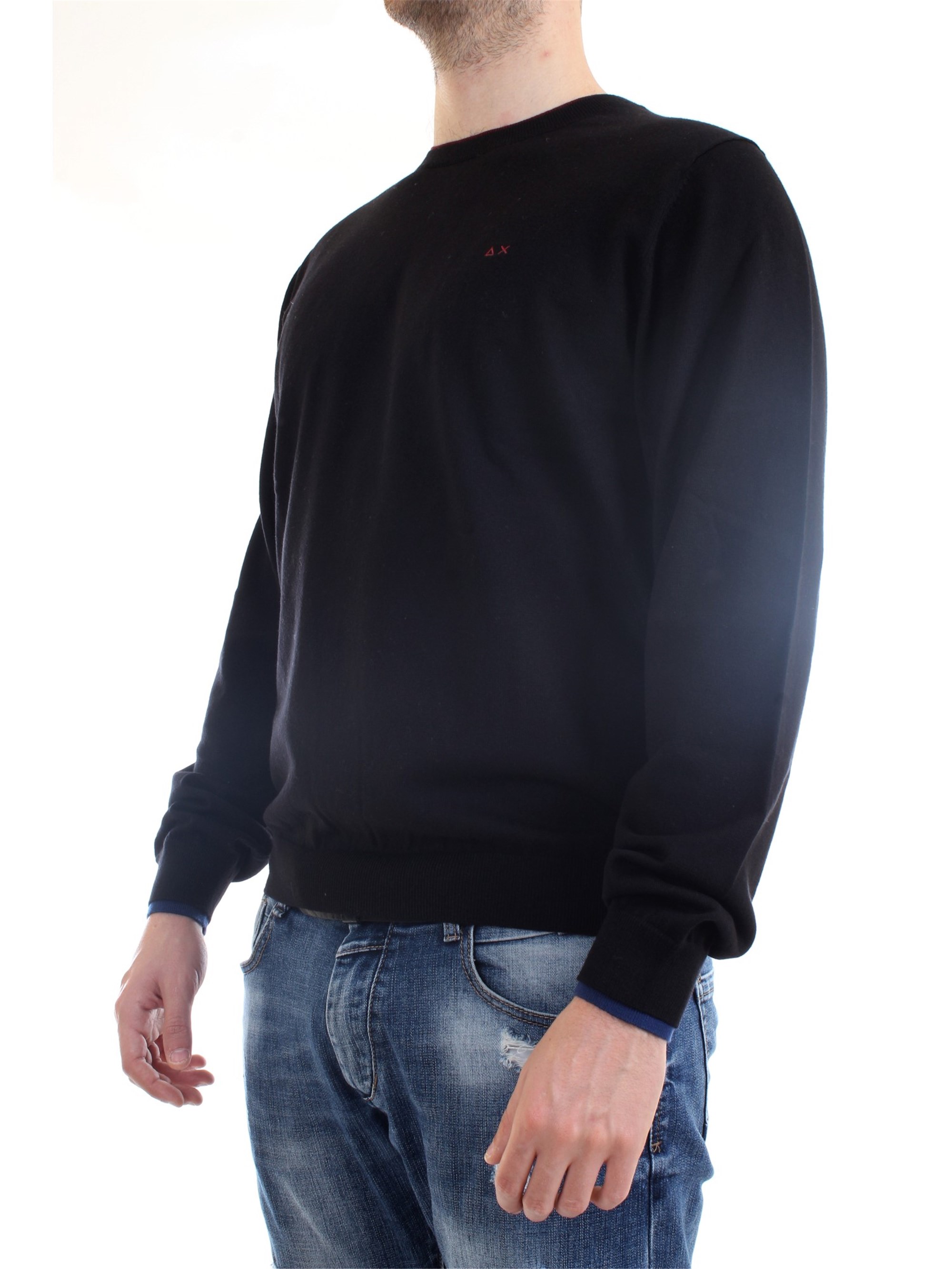 SUN68 K29105 Black Clothing Man Sweater SUN68 K29105 Black Clothing Man Sweater