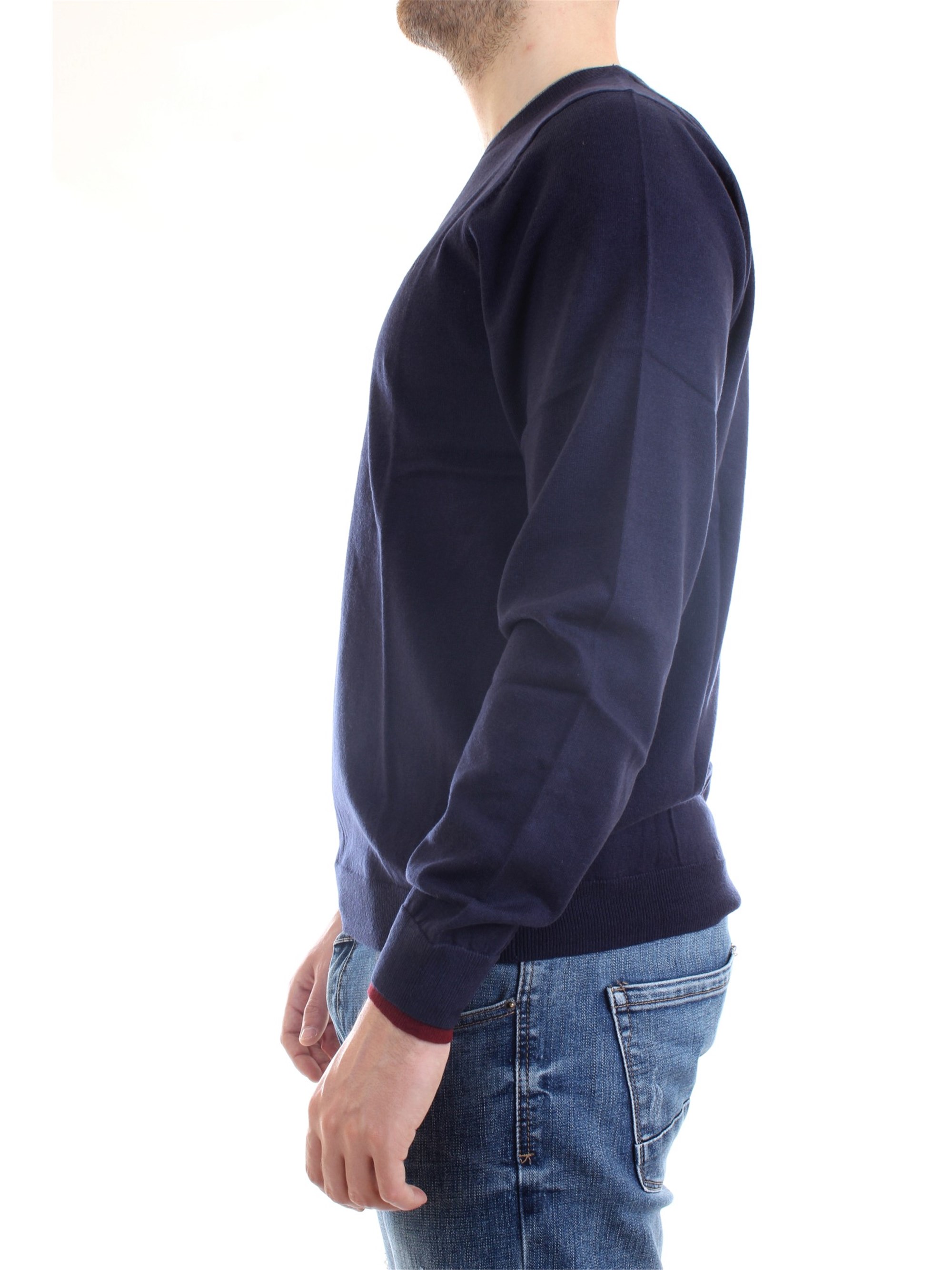 SUN68 K40105 Blue Clothing Man Sweater SUN68 K40105 Blue Clothing Man Sweater