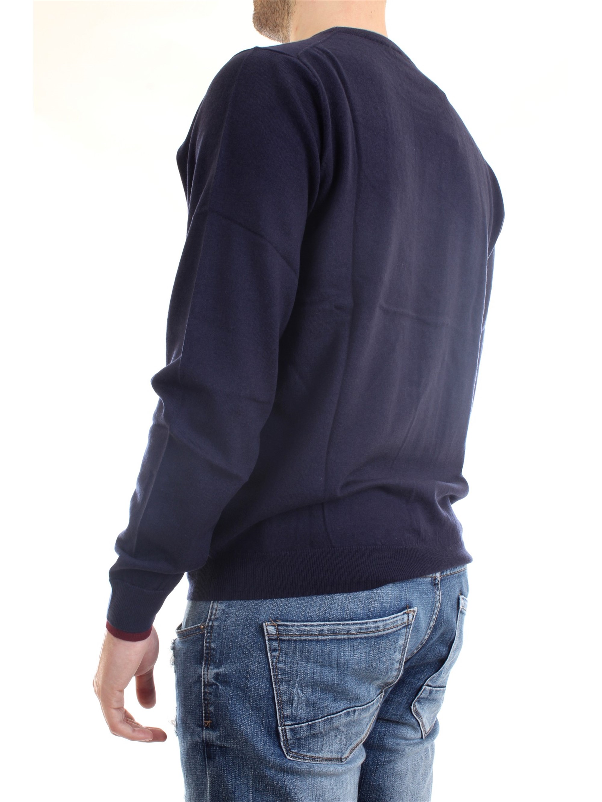 SUN68 K40105 Blue Clothing Man Sweater SUN68 K40105 Blue Clothing Man Sweater