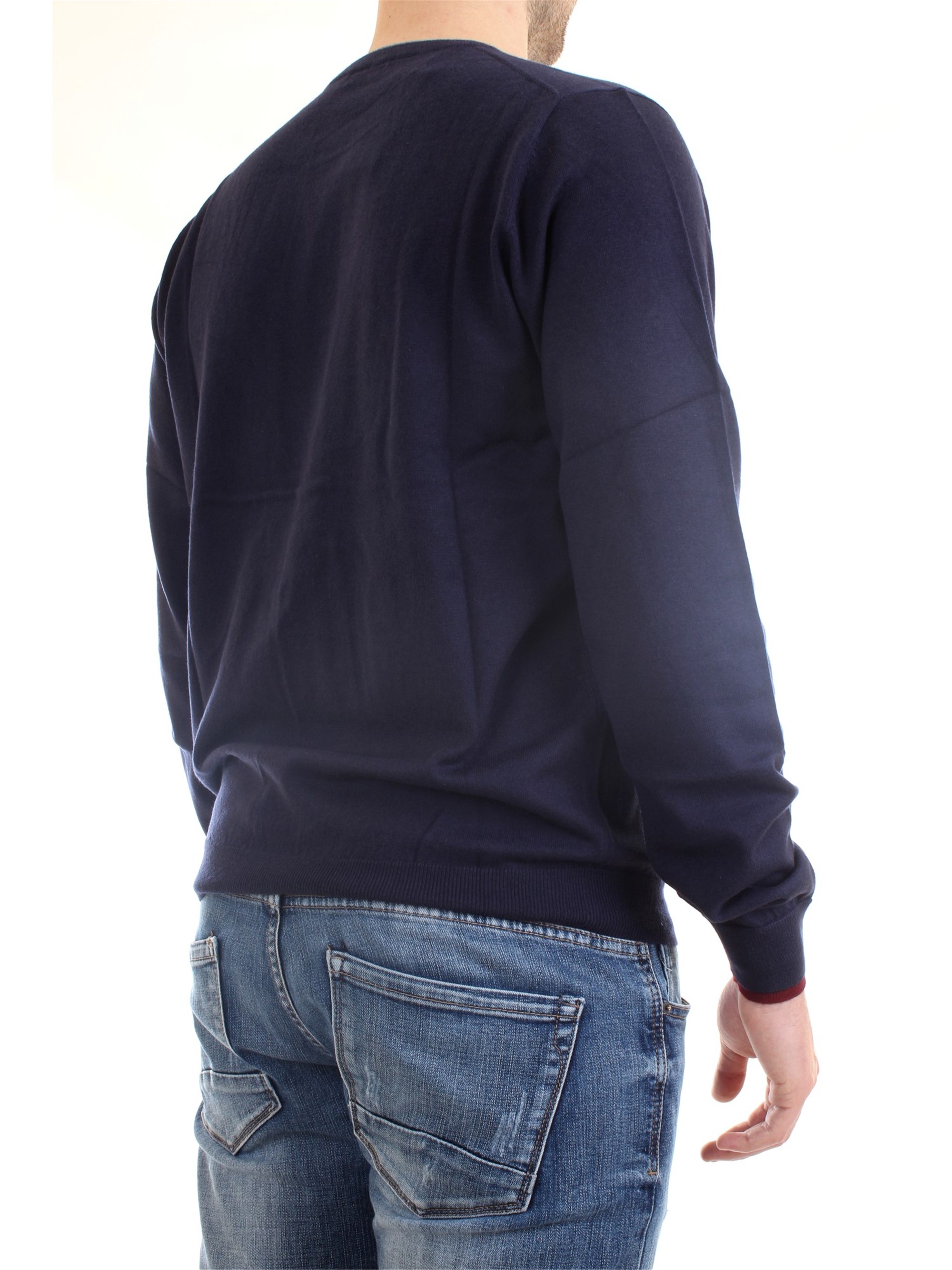 SUN68 K40105 Blue Clothing Man Sweater SUN68 K40105 Blue Clothing Man Sweater