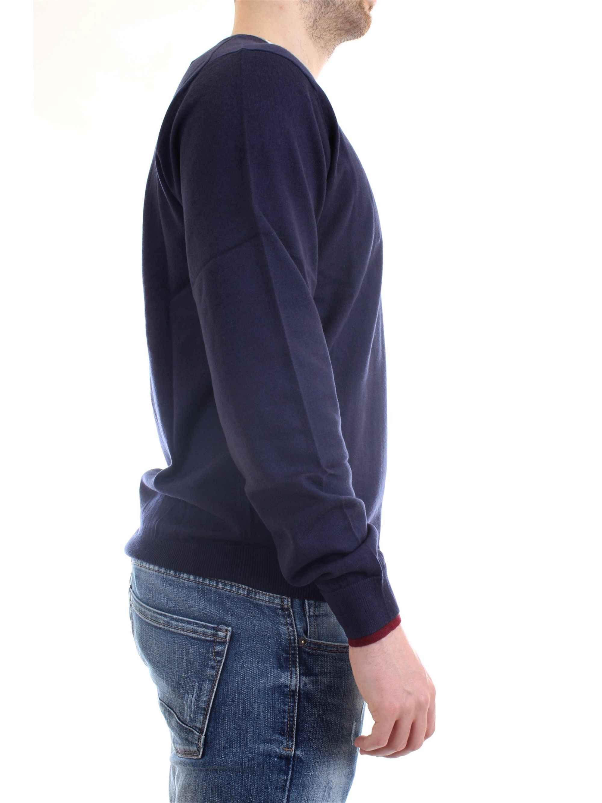 SUN68 K40105 Blue Clothing Man Sweater SUN68 K40105 Blue Clothing Man Sweater
