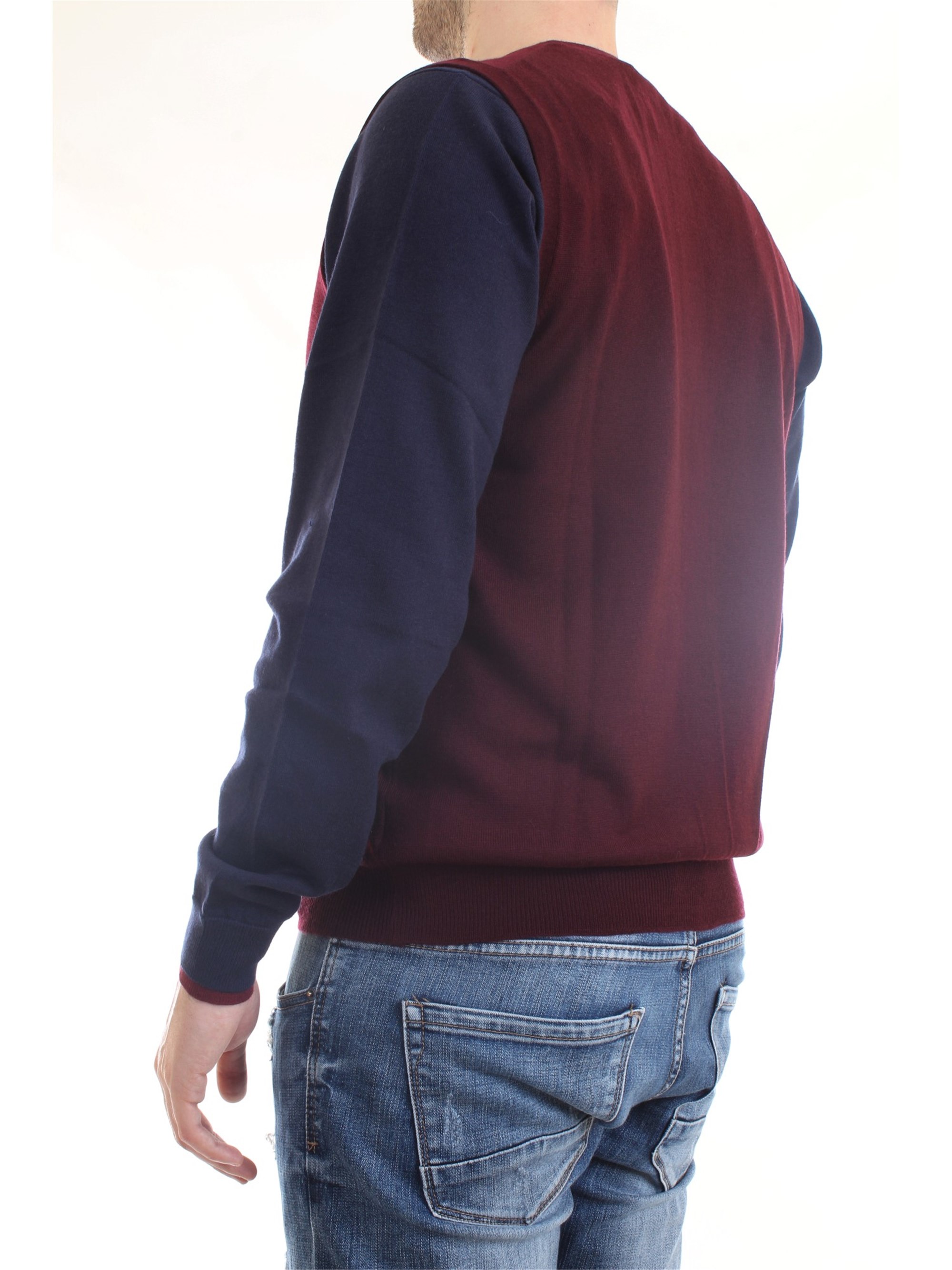 Gran Sasso 58182/14296 Bordeaux Clothing Man Gilet Gran Sasso 58182/14296 Bordeaux Clothing Man Gilet