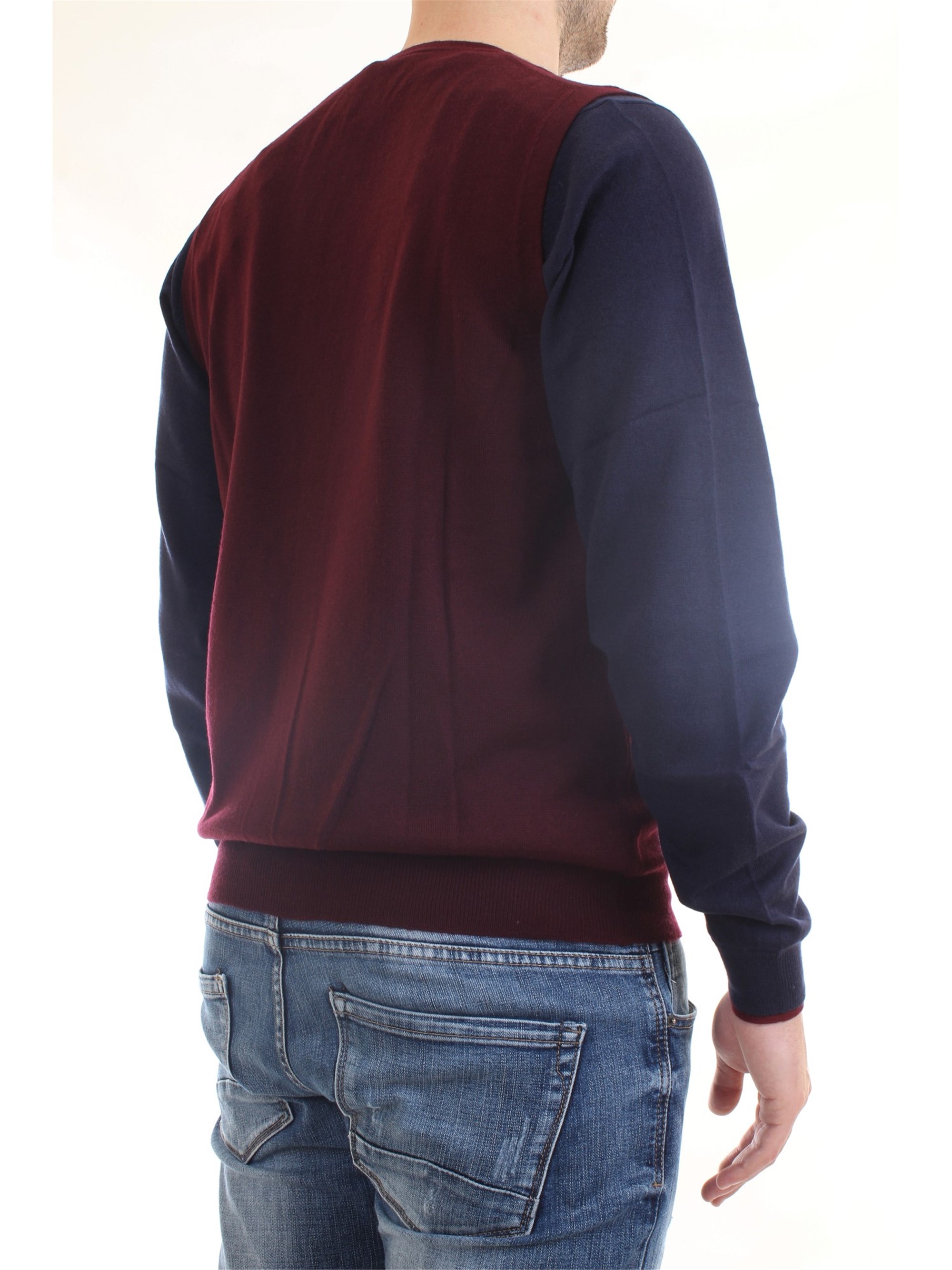 Gran Sasso 58182/14296 Bordeaux Clothing Man Gilet Gran Sasso 58182/14296 Bordeaux Clothing Man Gilet
