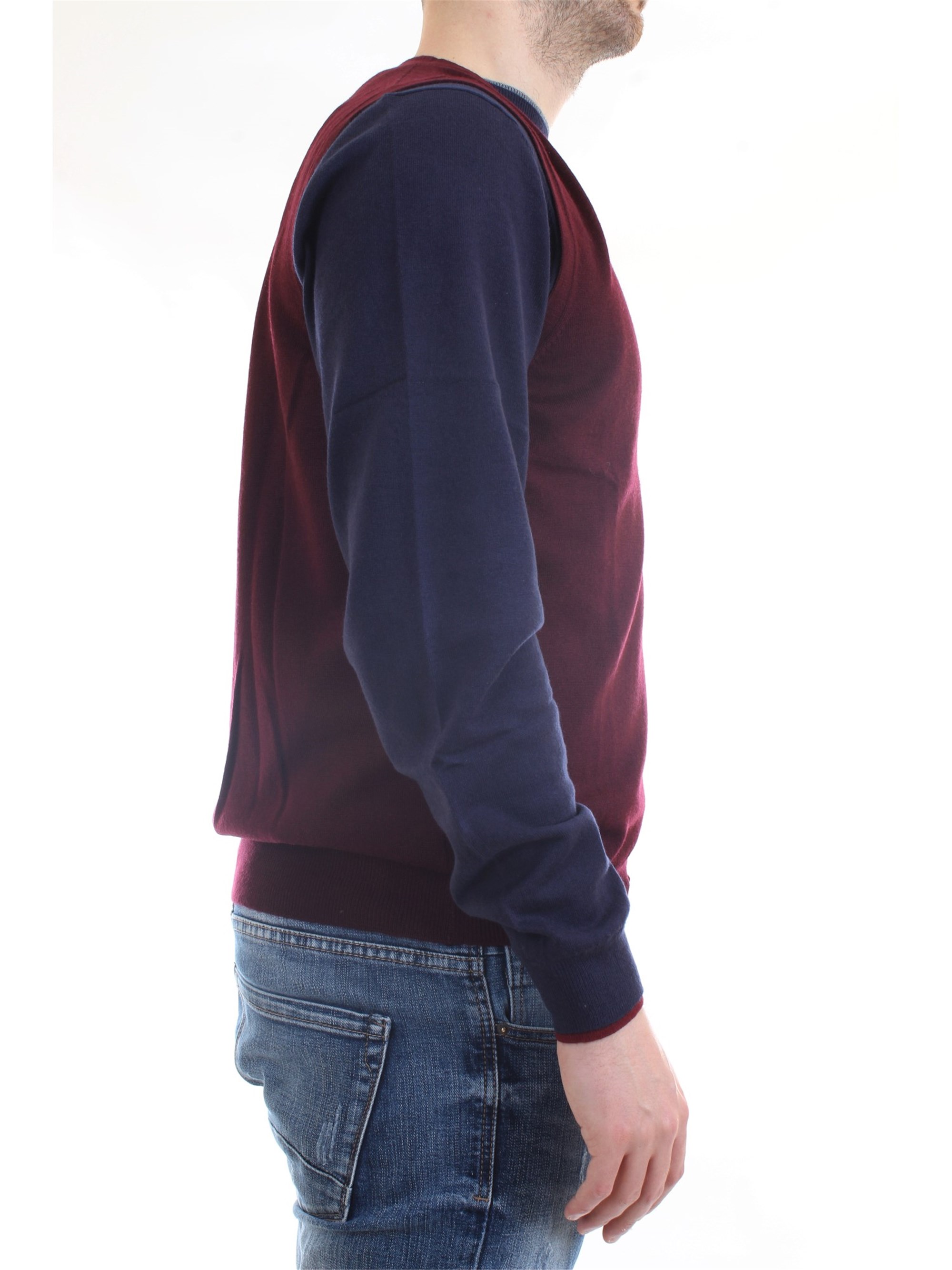 Gran Sasso 58182/14296 Bordeaux Clothing Man Gilet Gran Sasso 58182/14296 Bordeaux Clothing Man Gilet