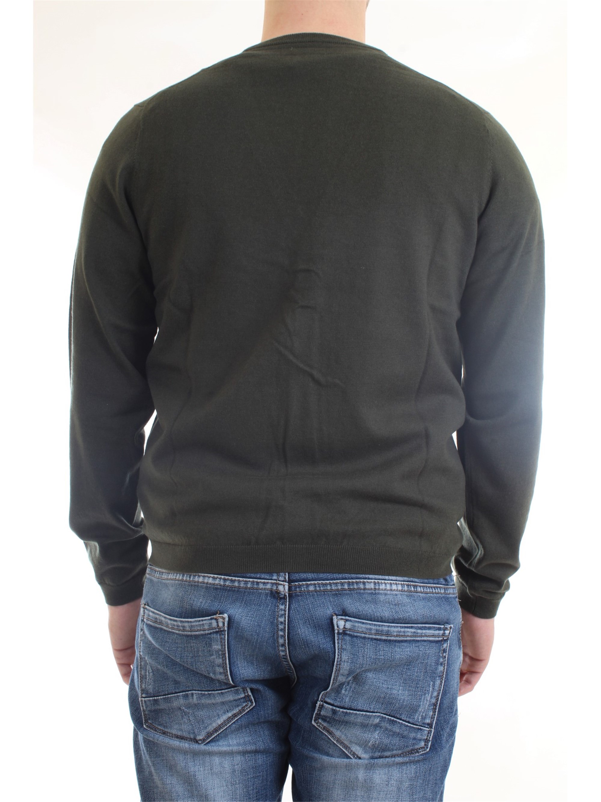 SUN68 K40103 Green Clothing Man Cardigan SUN68 K40103 Green Clothing Man Cardigan