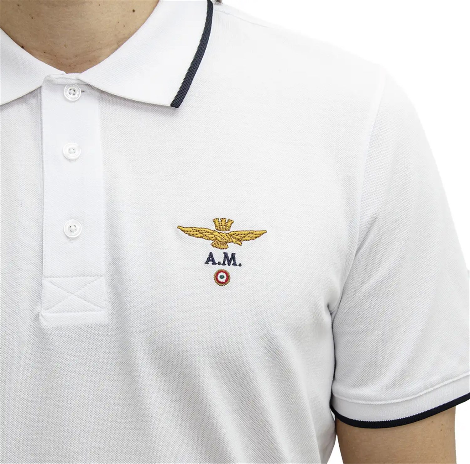 AERONAUTICA MILITARE 251PO1308P82 Bianco Abbigliamento Uomo Polo AERONAUTICA MILITARE 251PO1308P82 Bianco Abbigliamento Uomo Polo
