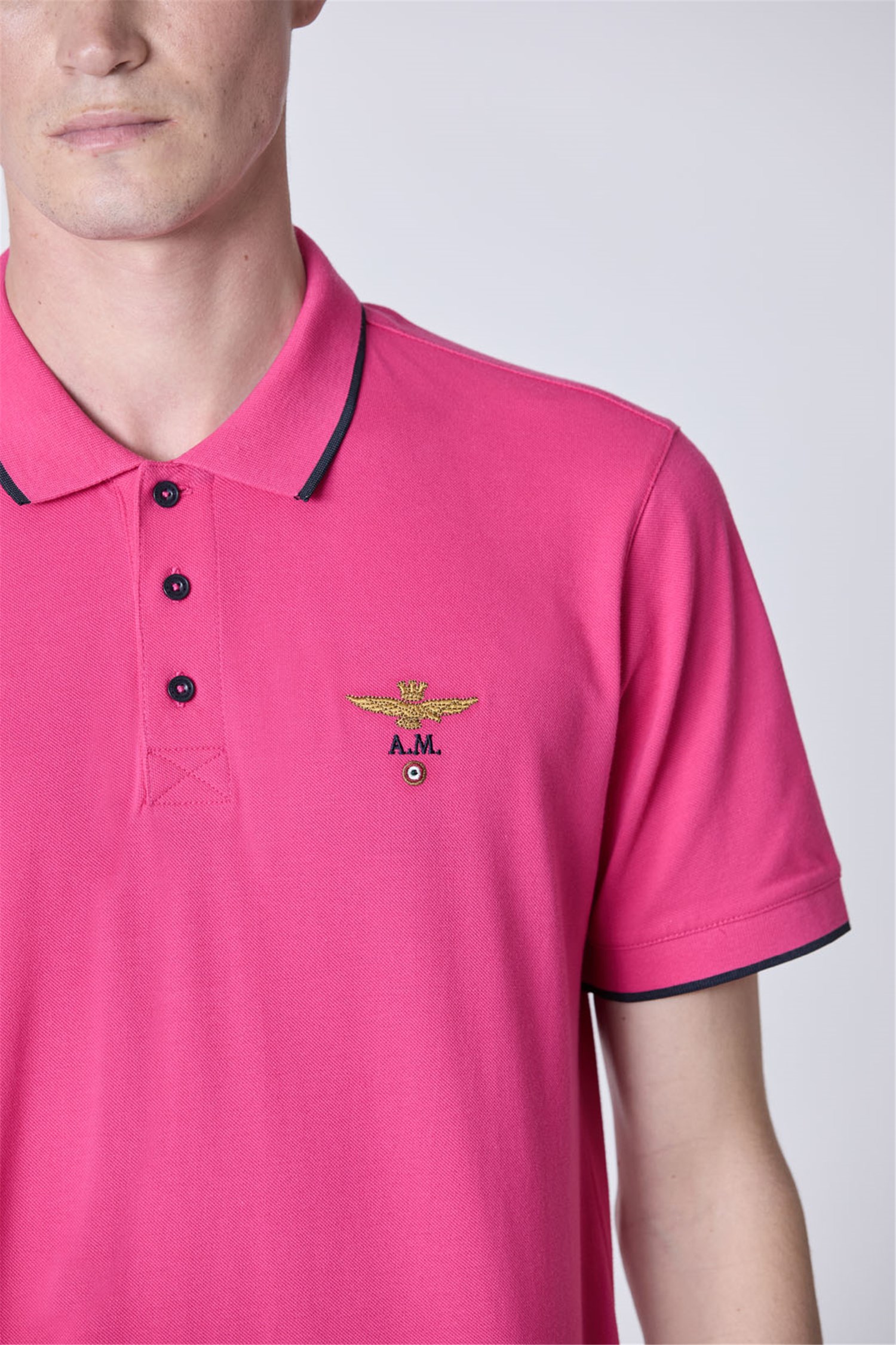 AERONAUTICA MILITARE 251PO1308P82 Fuxia Abbigliamento Uomo Polo AERONAUTICA MILITARE 251PO1308P82 Fuxia Abbigliamento Uomo Polo