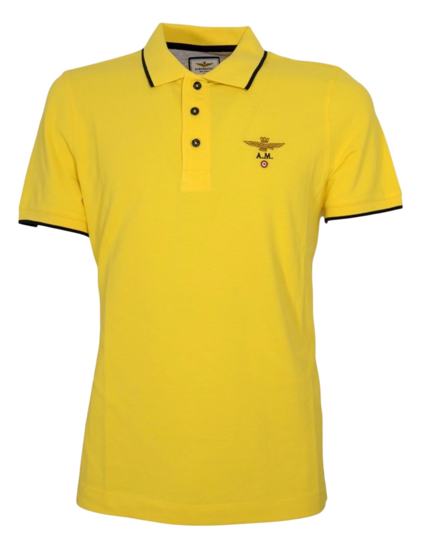 AERONAUTICA MILITARE 251PO1308P82 Giallo Abbigliamento Uomo Polo AERONAUTICA MILITARE 251PO1308P82 Giallo Abbigliamento Uomo Polo