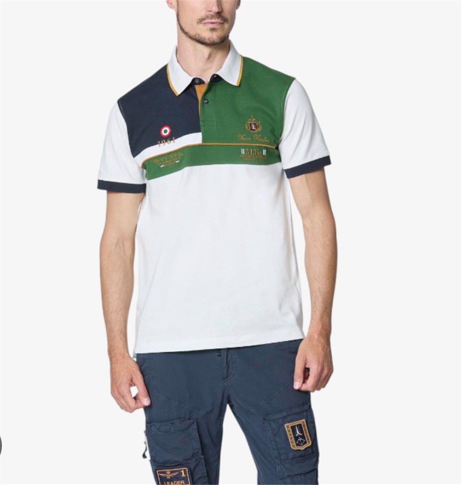 AERONAUTICA MILITARE 251PO1867P173 Green Clothing Man Polo shirt AERONAUTICA MILITARE 251PO1867P173 Green Clothing Man Polo shirt