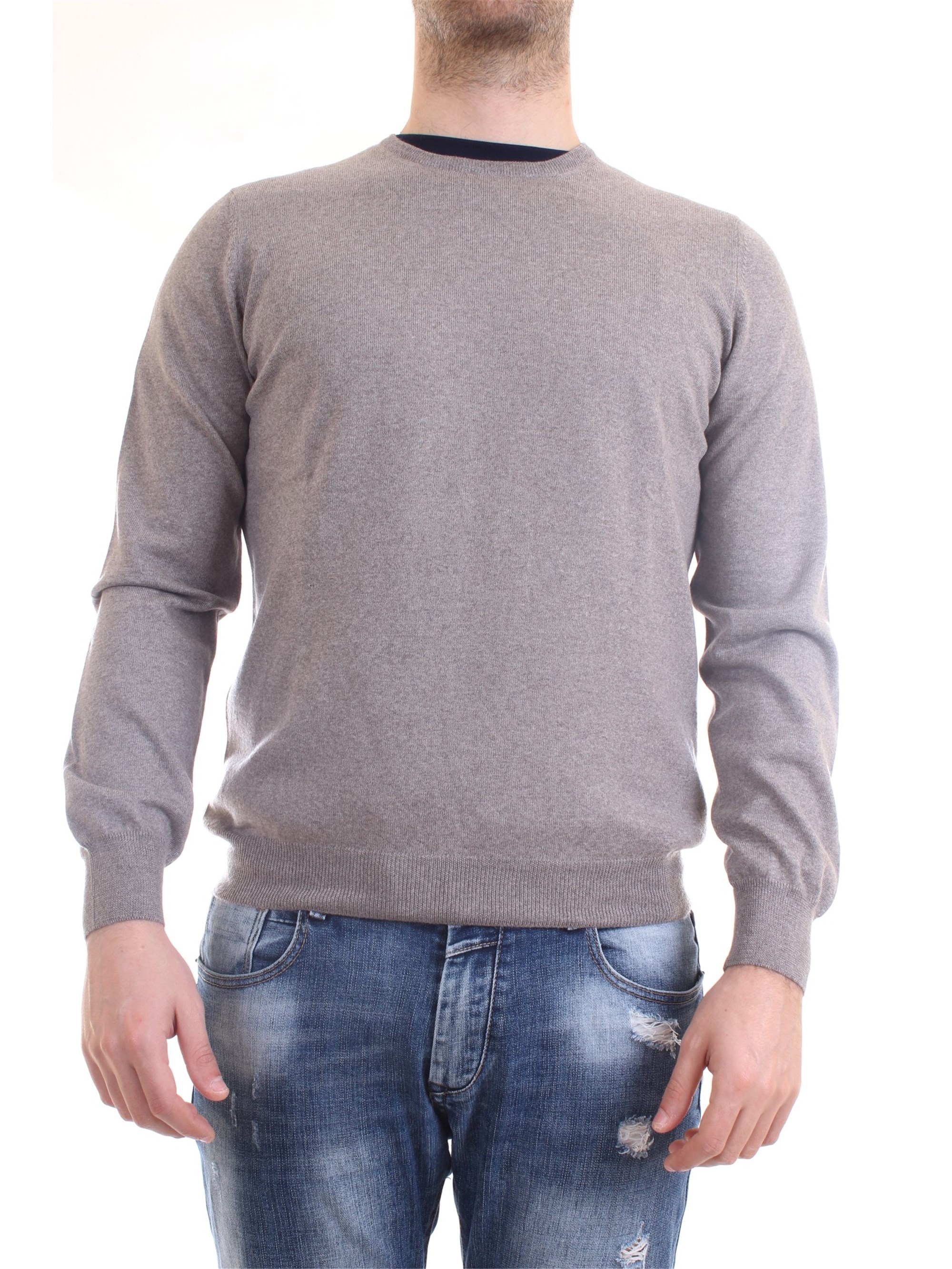 Gran Sasso 55167/14290 Tortora Clothing Man Pullover Gran Sasso 55167/14290 Tortora Clothing Man Pullover