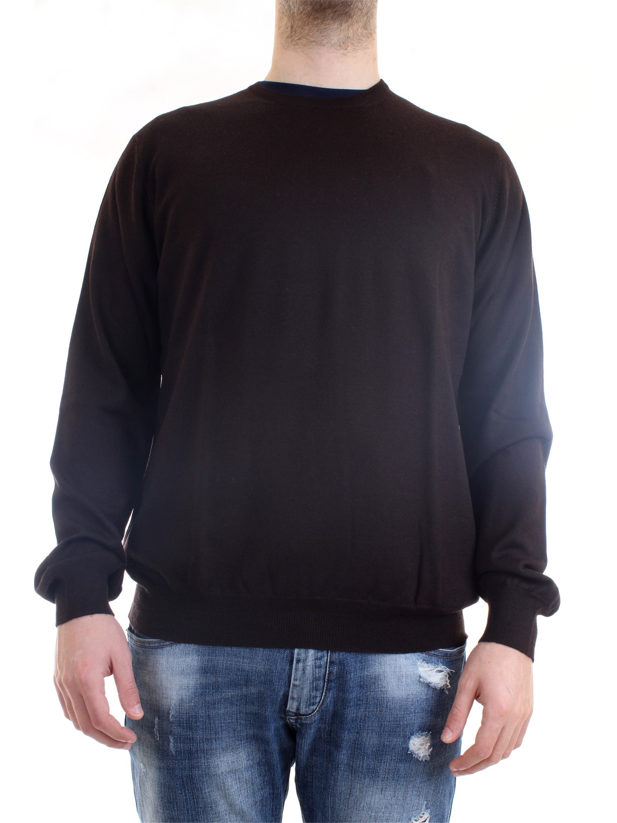 Gran Sasso 55167/14290 Brown Clothing Man Pullover Gran Sasso 55167/14290 Brown Clothing Man Pullover