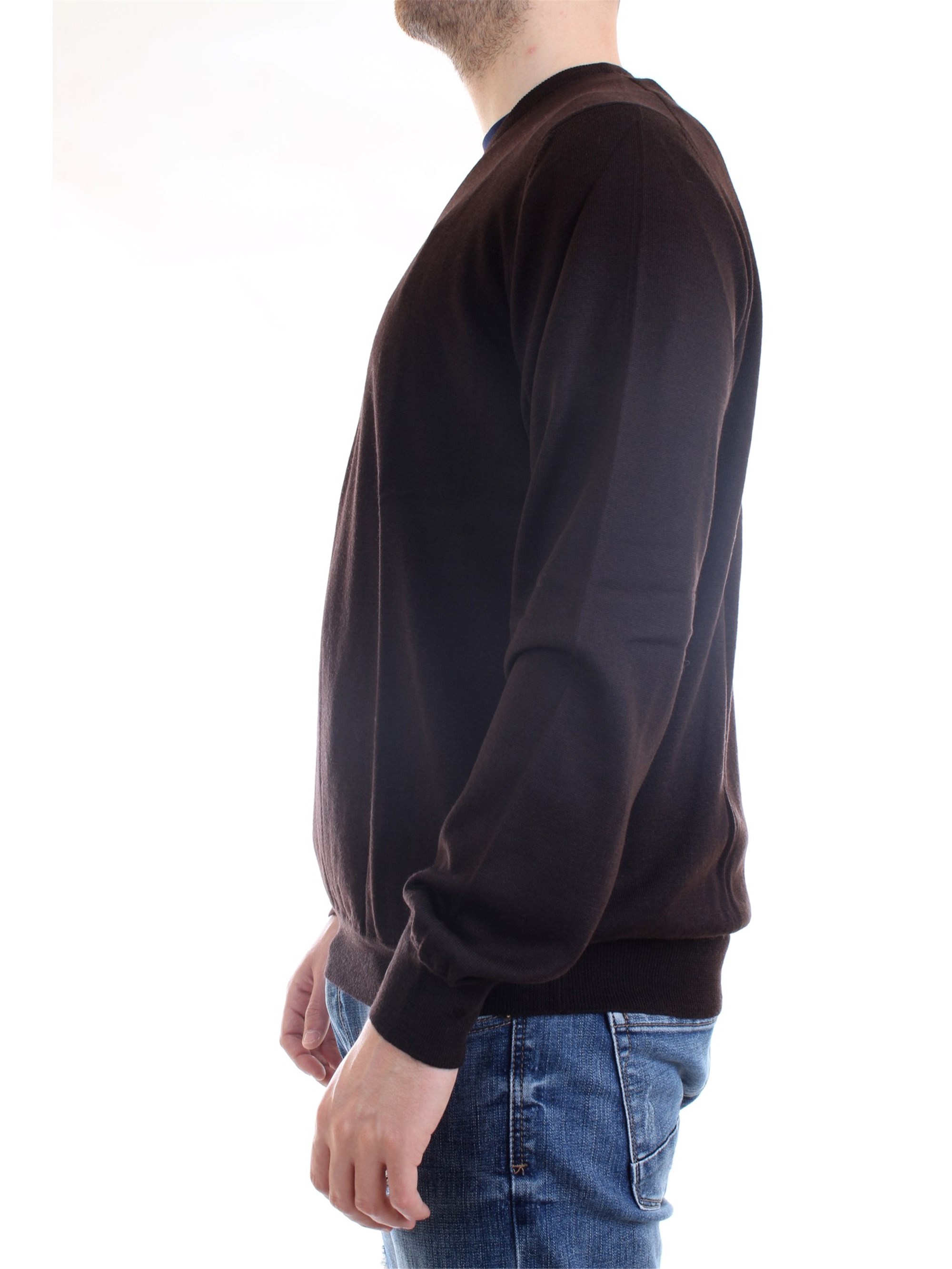 Gran Sasso 55167/14290 Brown Clothing Man Pullover Gran Sasso 55167/14290 Brown Clothing Man Pullover