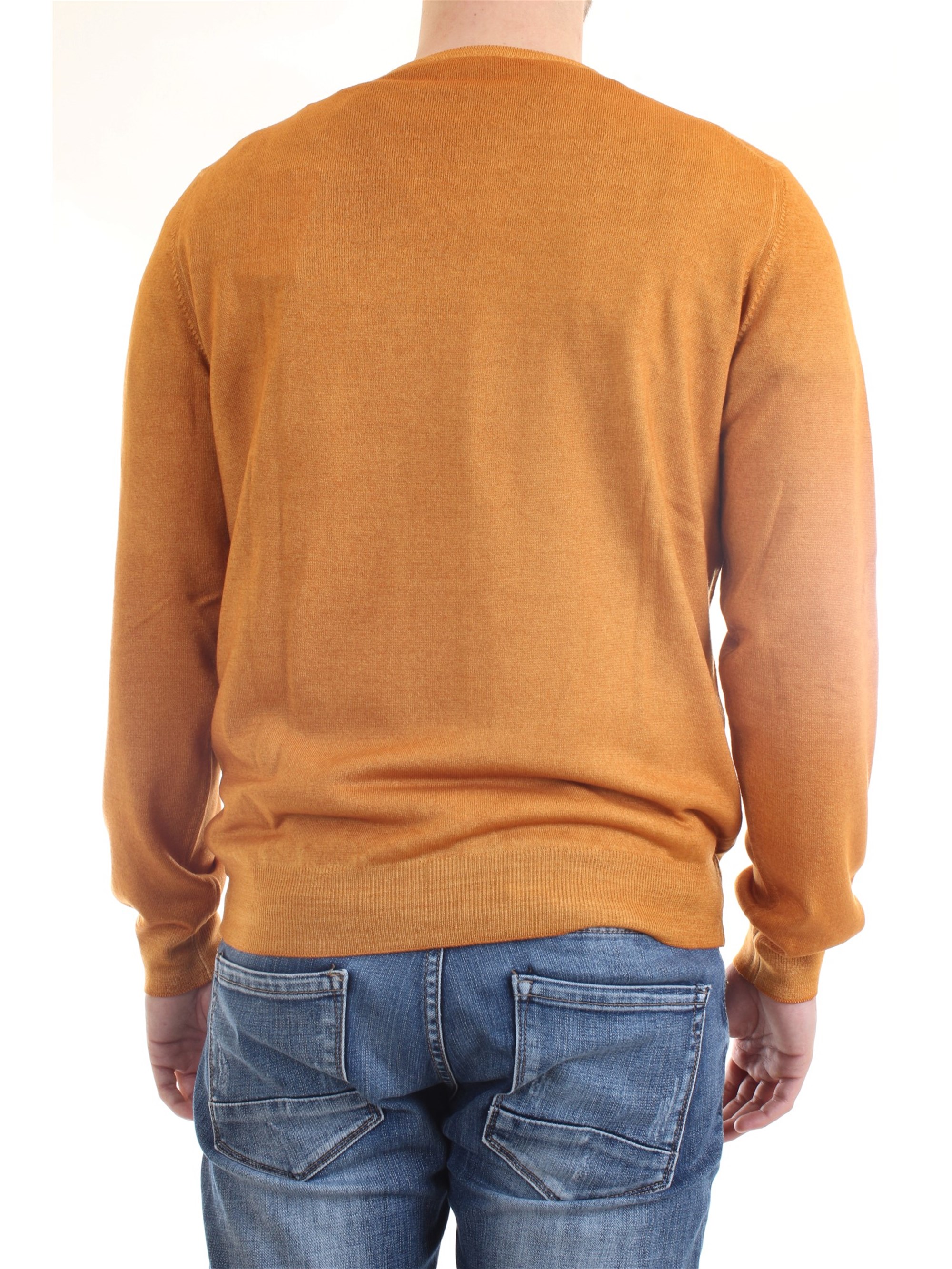Gran Sasso 55167/22792 Orange Clothing Man Pullover Gran Sasso 55167/22792 Orange Clothing Man Pullover