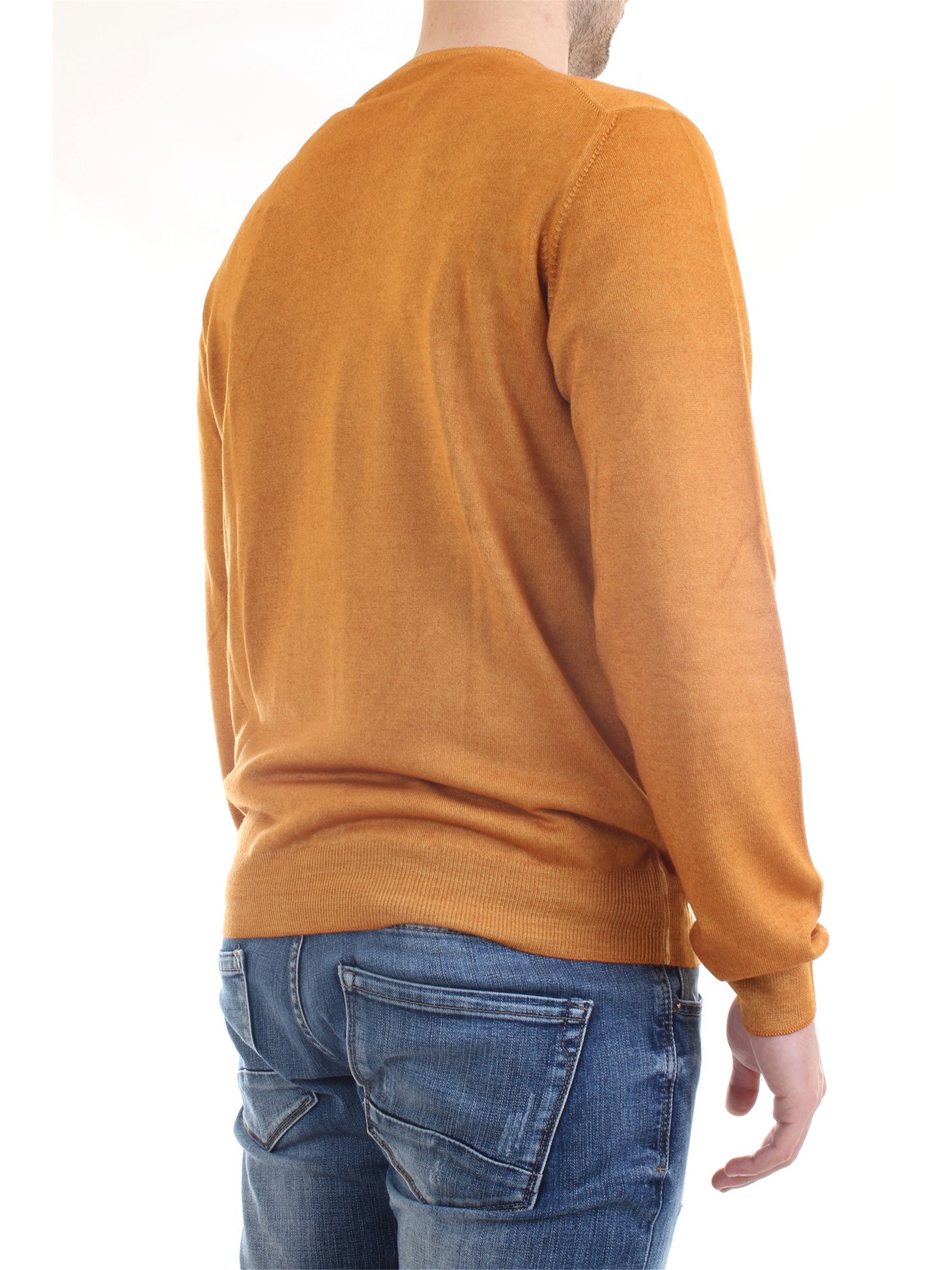 Gran Sasso 55167/22792 Orange Clothing Man Pullover Gran Sasso 55167/22792 Orange Clothing Man Pullover