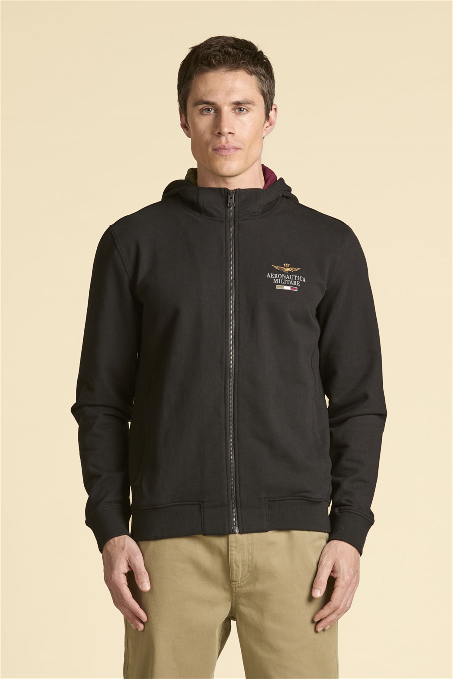 AERONAUTICA MILITARE 252FE2078UF00662 Nero Abbigliamento Uomo Felpa