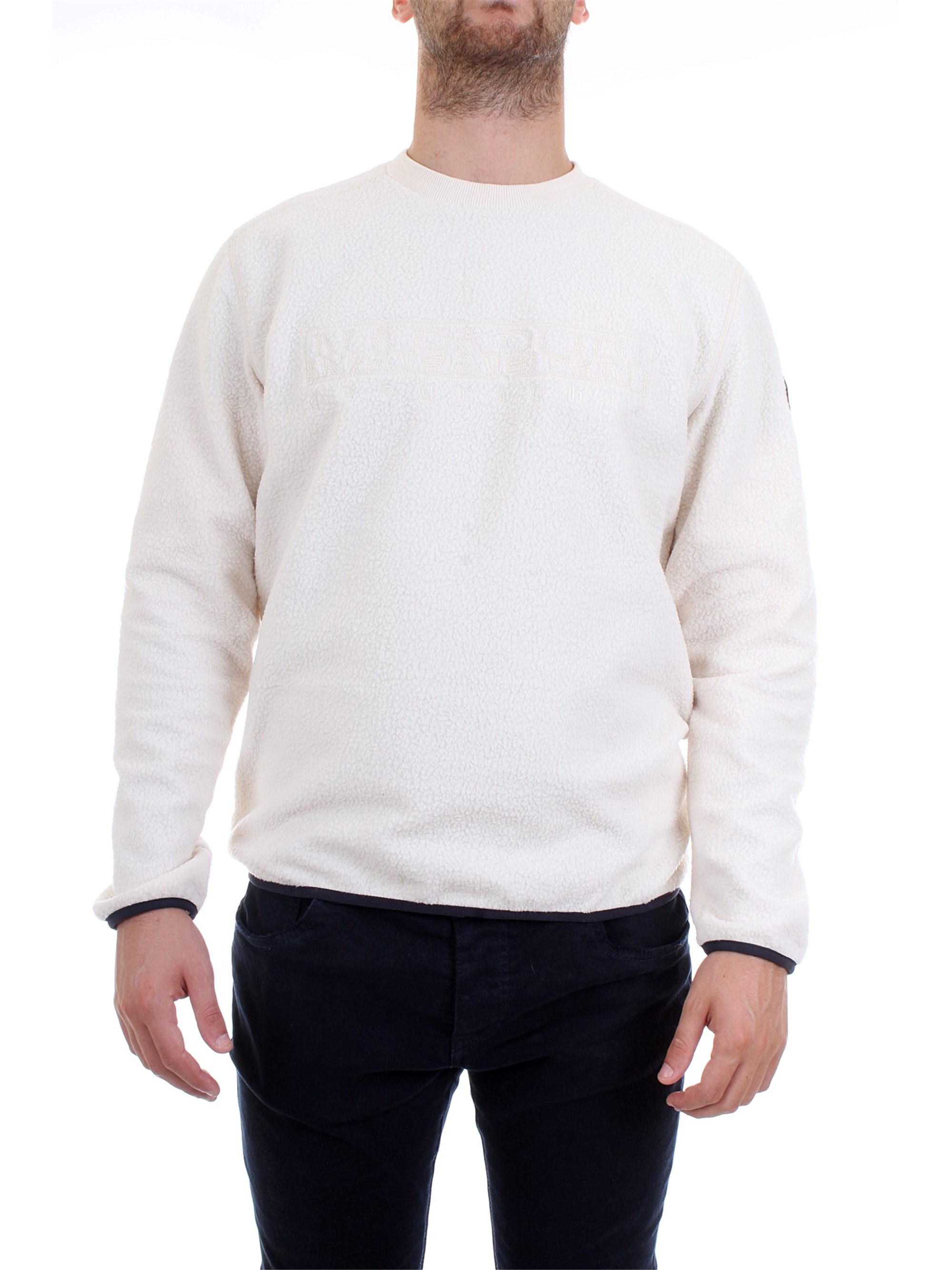 NAPAPIJRI NOYHX9 Milk Clothing Unisex Sweater NAPAPIJRI NOYHX9 Milk Clothing Unisex Sweater