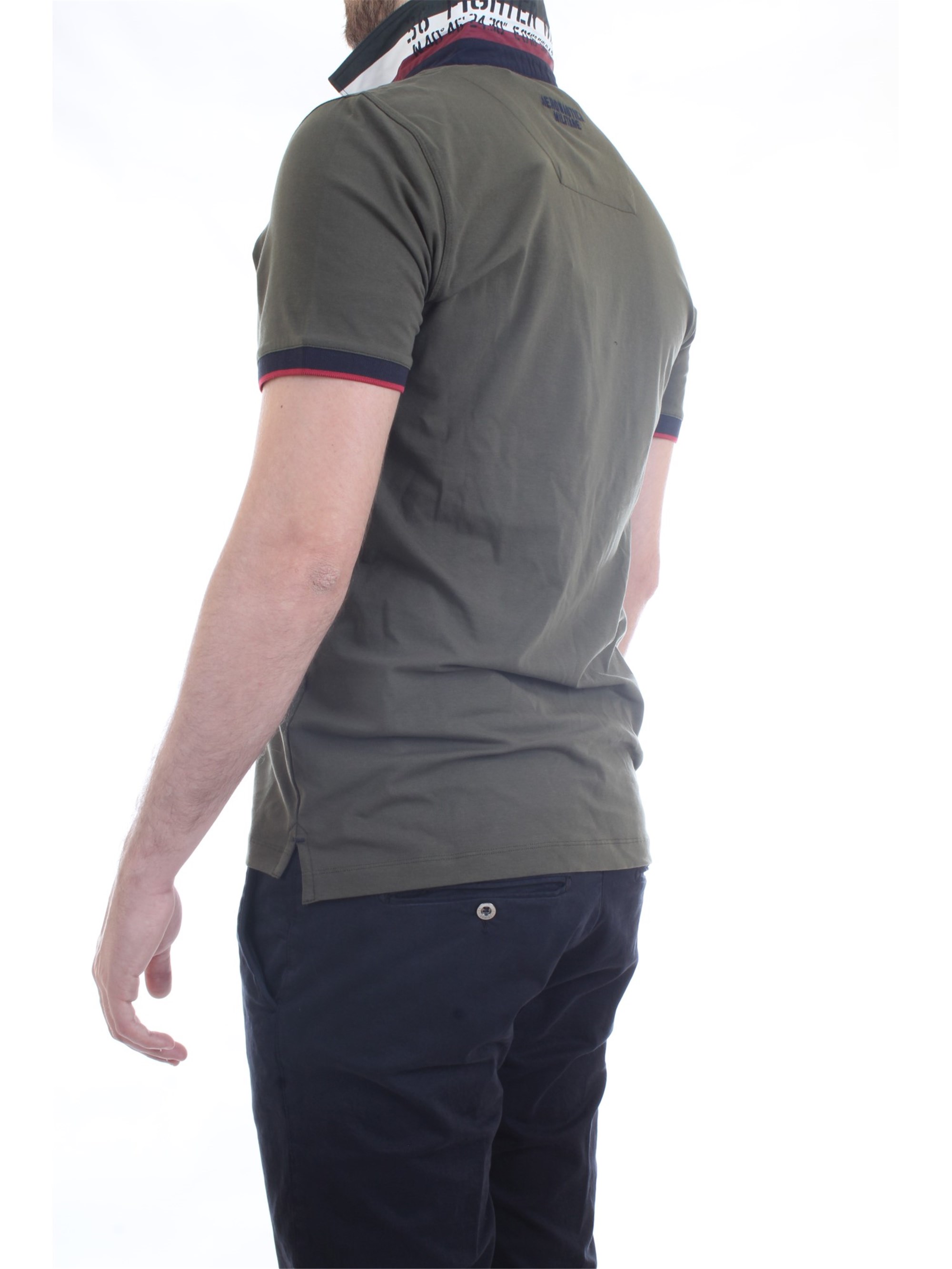 AERONAUTICA MILITARE 211PO1558JR469 Military green Clothing Man Polo shirt AERONAUTICA MILITARE 211PO1558JR469 Military green Clothing Man Polo shirt