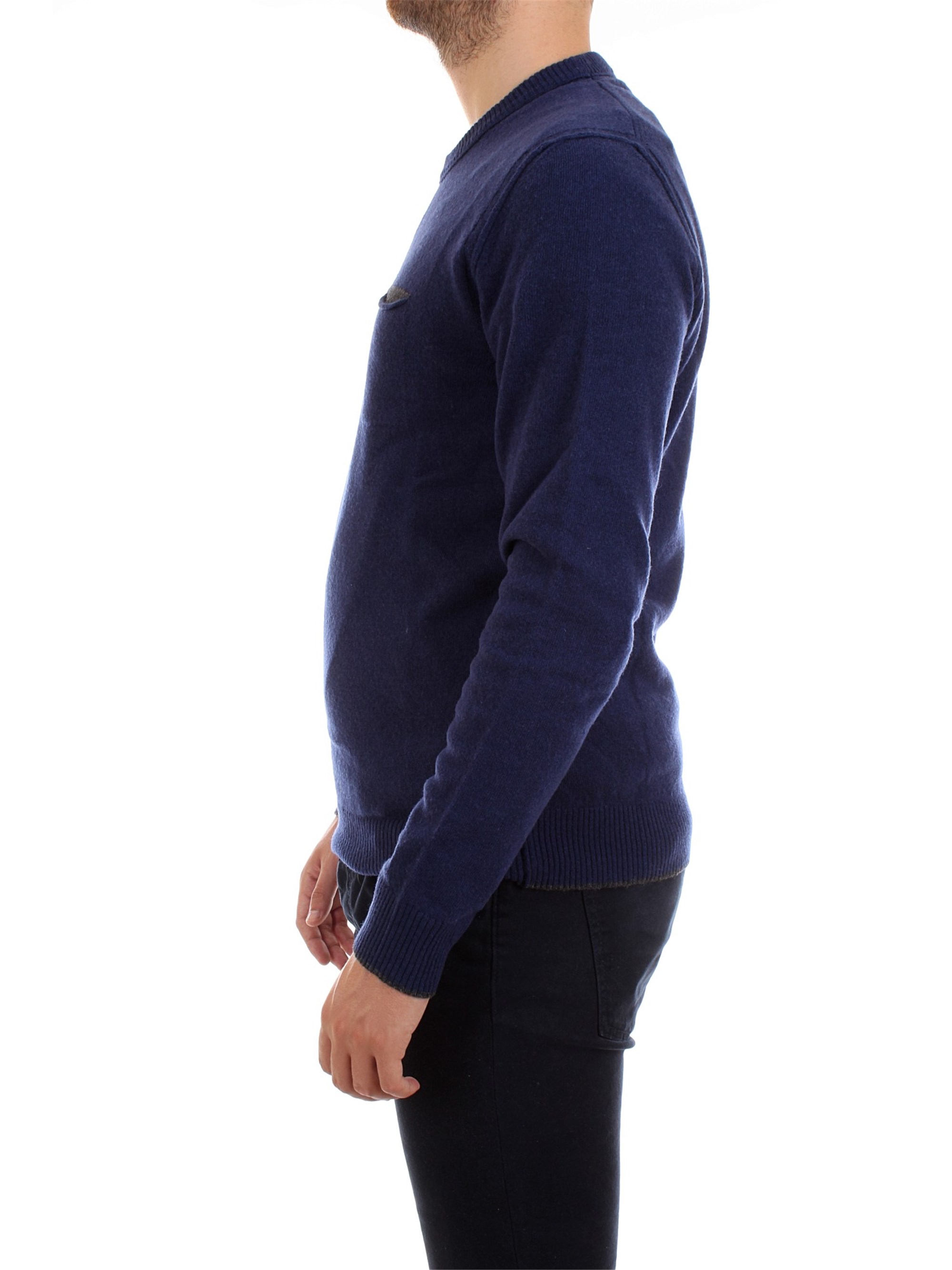 WOOLRICH WOMAG1802 Blue Clothing Man Pullover WOOLRICH WOMAG1802 Blue Clothing Man Pullover
