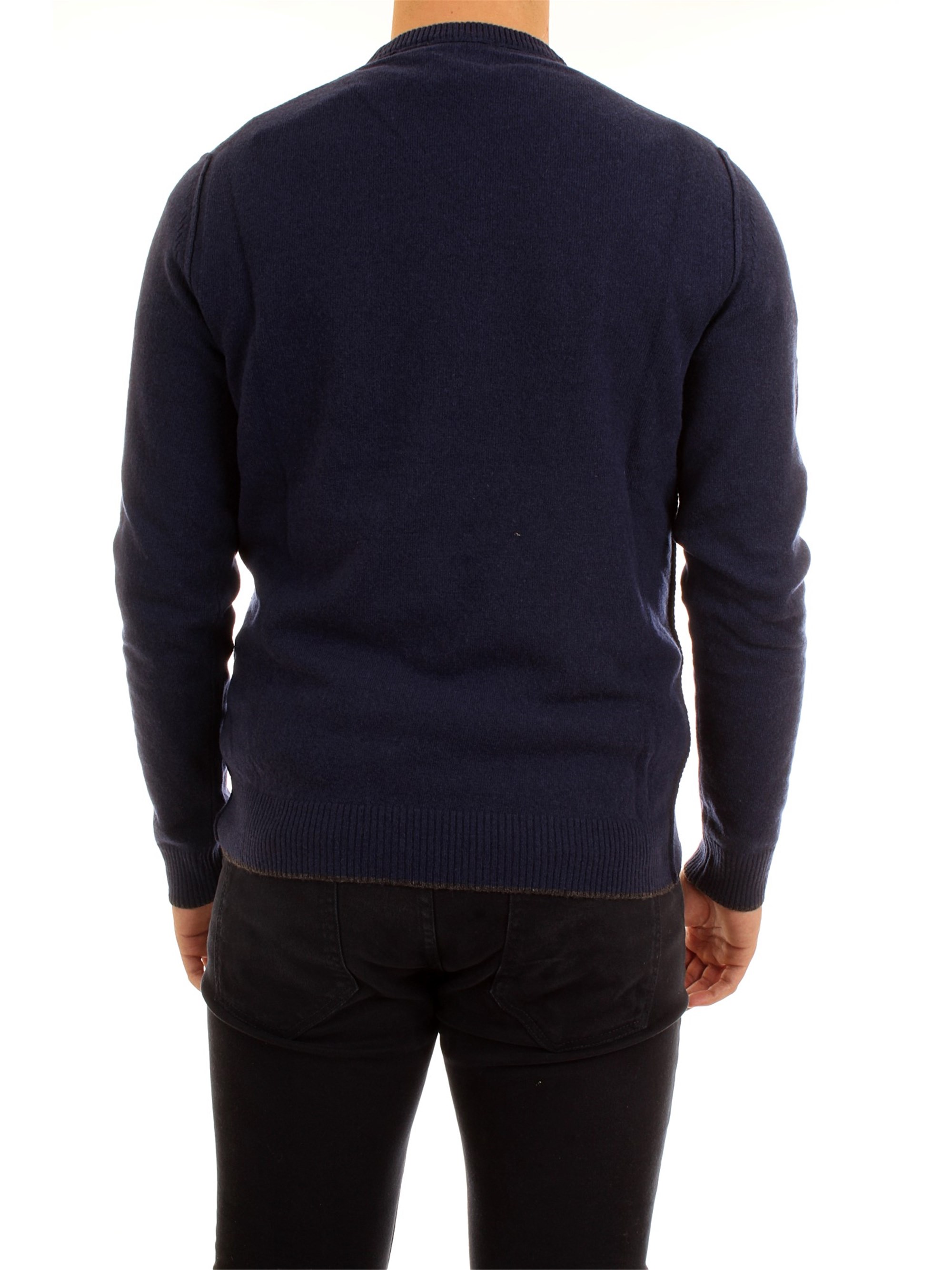 WOOLRICH WOMAG1802 Blue Clothing Man Pullover WOOLRICH WOMAG1802 Blue Clothing Man Pullover