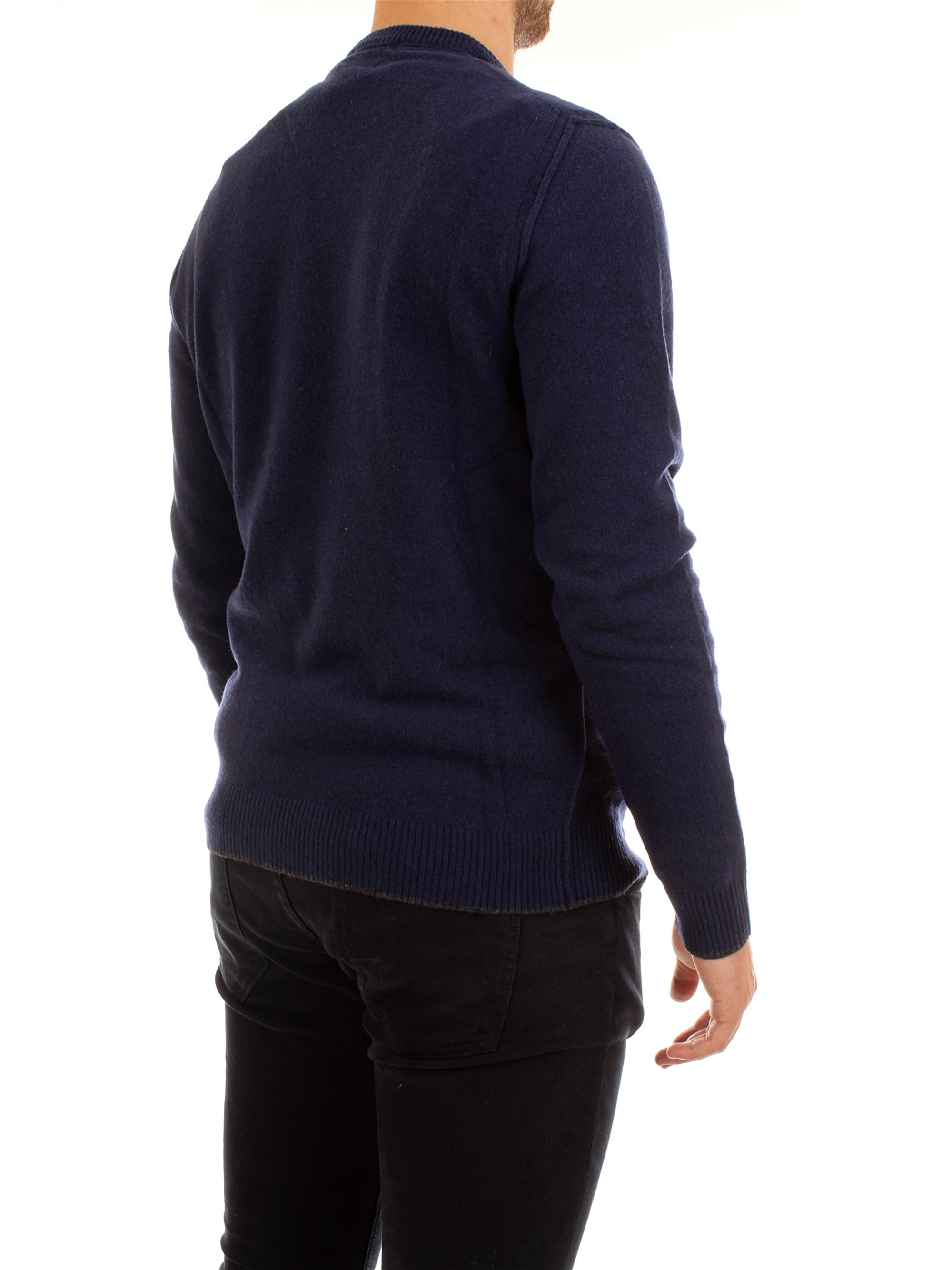 WOOLRICH WOMAG1802 Blue Clothing Man Pullover WOOLRICH WOMAG1802 Blue Clothing Man Pullover