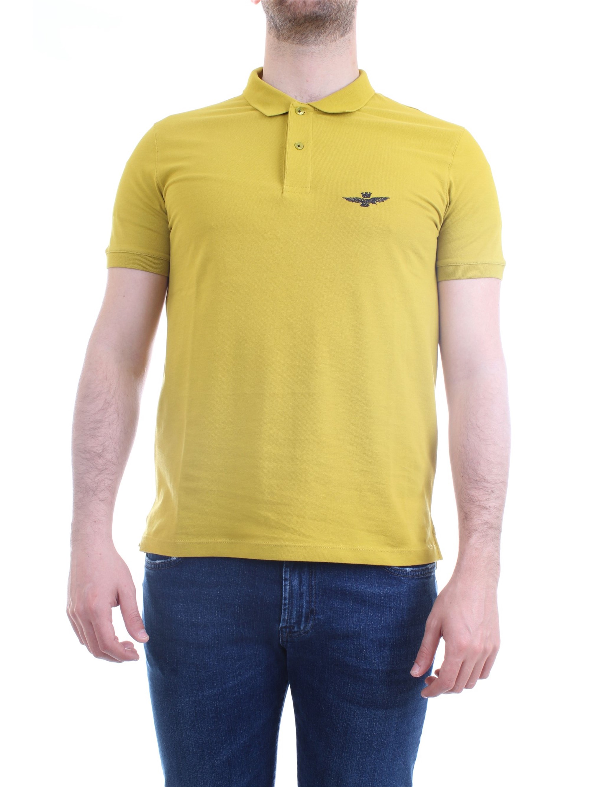 AERONAUTICA MILITARE 211PO1430P178 Yellow Clothing Man Polo shirt AERONAUTICA MILITARE 211PO1430P178 Yellow Clothing Man Polo shirt