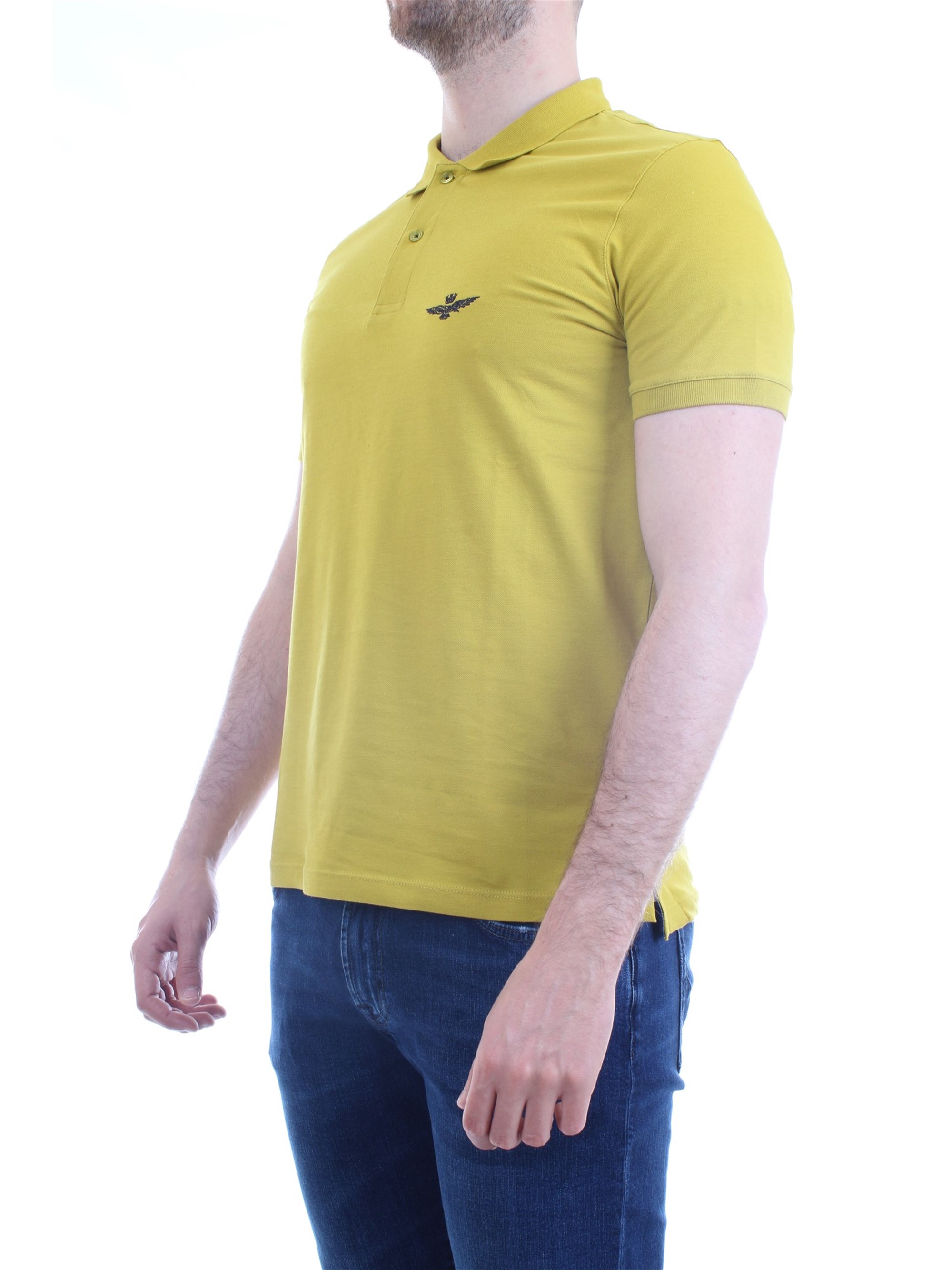 AERONAUTICA MILITARE 211PO1430P178 Yellow Clothing Man Polo shirt AERONAUTICA MILITARE 211PO1430P178 Yellow Clothing Man Polo shirt