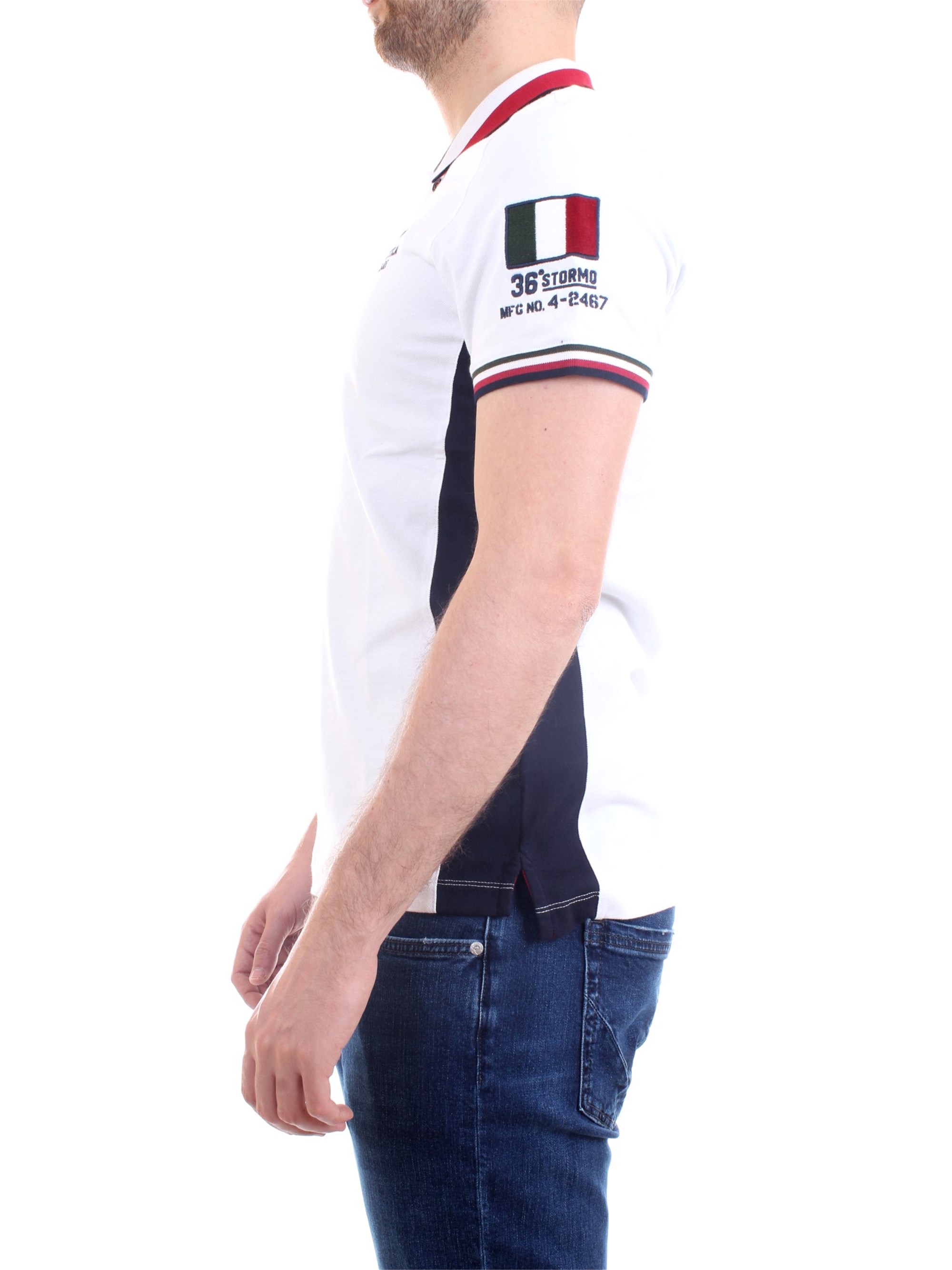 AERONAUTICA MILITARE 211PO1557P199 White Clothing Man Polo shirt AERONAUTICA MILITARE 211PO1557P199 White Clothing Man Polo shirt