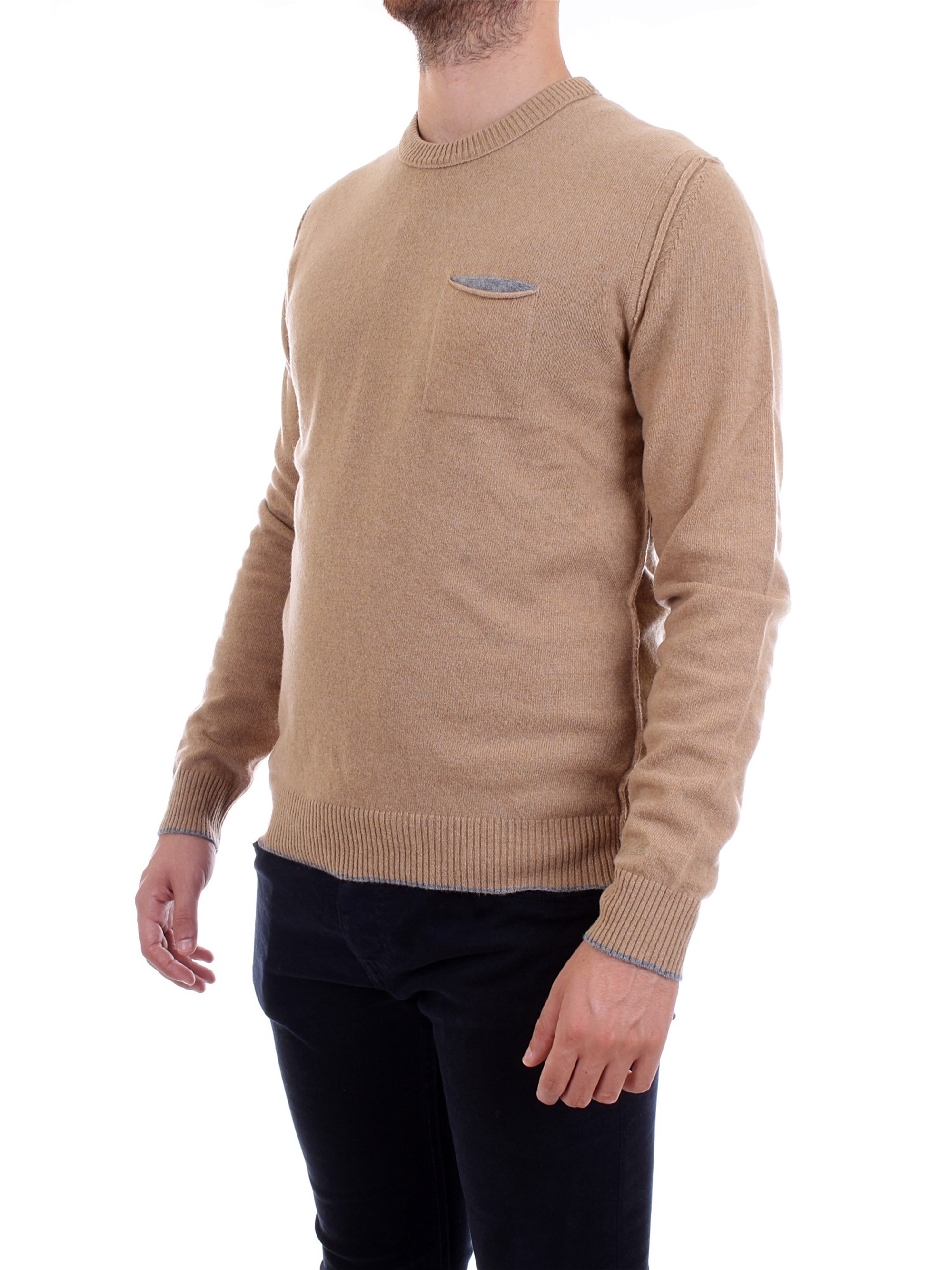 WOOLRICH WOMAG1802 Beige Clothing Man Pullover WOOLRICH WOMAG1802 Beige Clothing Man Pullover