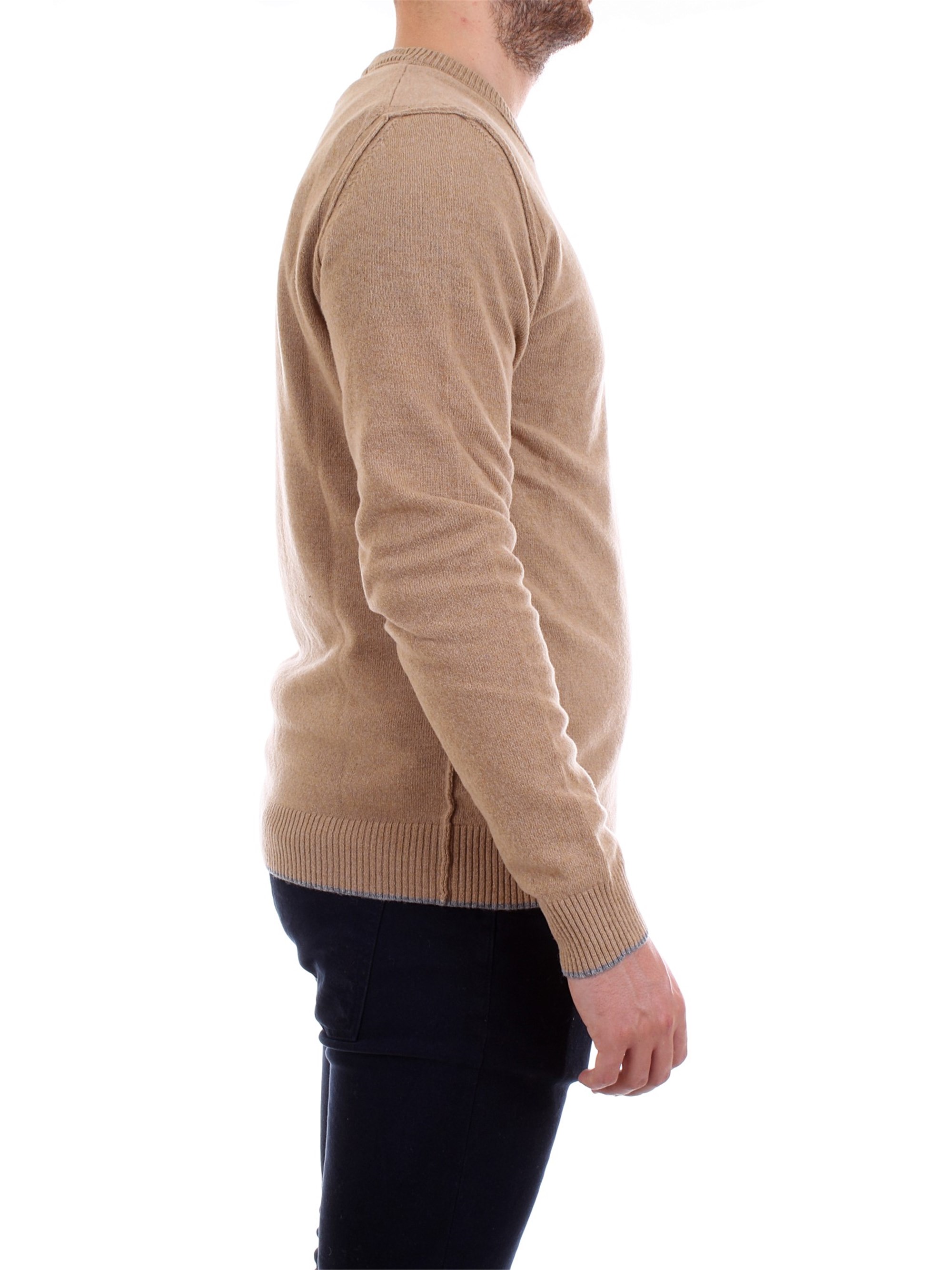WOOLRICH WOMAG1802 Beige Clothing Man Pullover WOOLRICH WOMAG1802 Beige Clothing Man Pullover