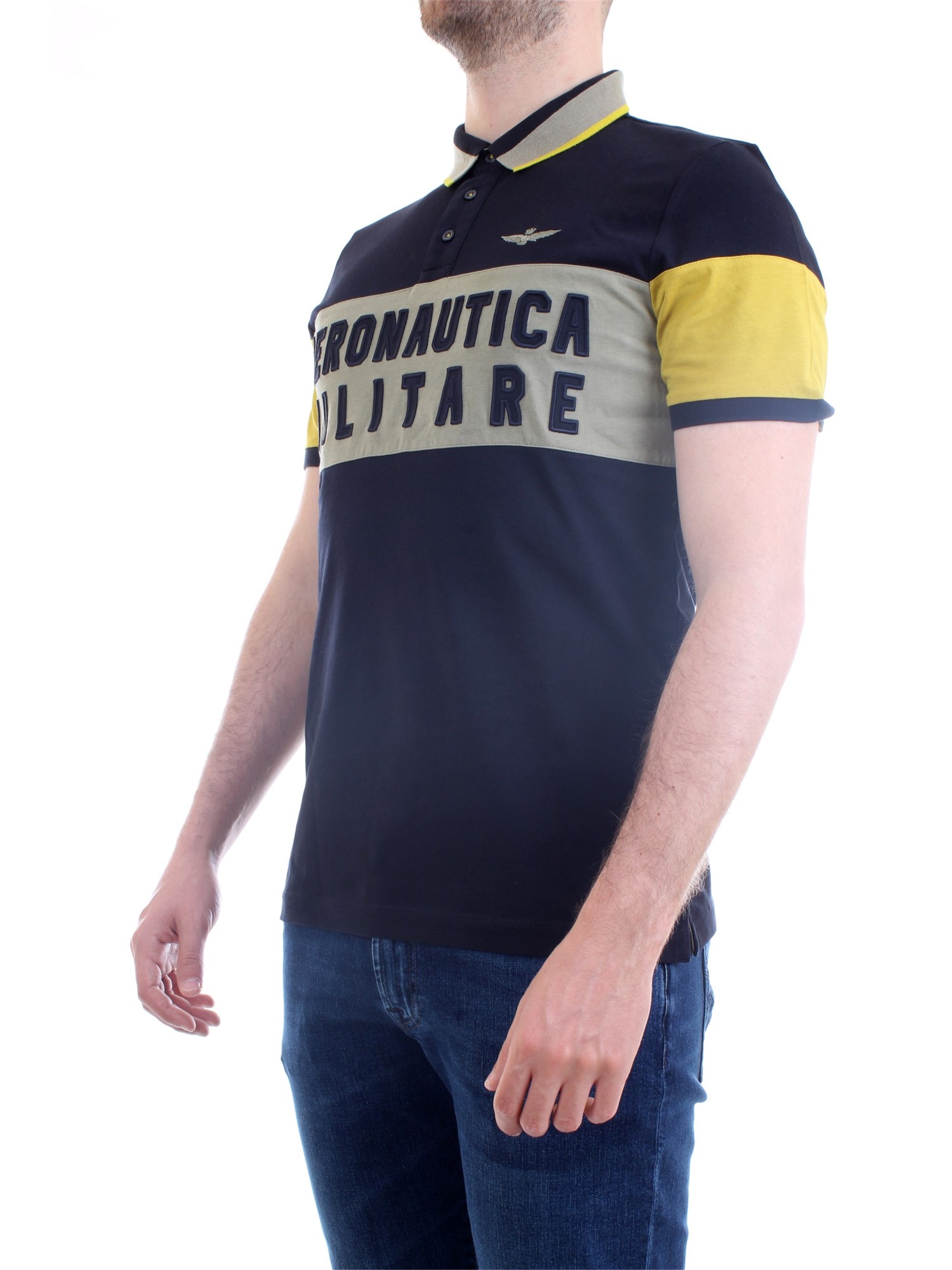 AERONAUTICA MILITARE 211PO1524P173 Dark blue Clothing Man Polo shirt AERONAUTICA MILITARE 211PO1524P173 Dark blue Clothing Man Polo shirt