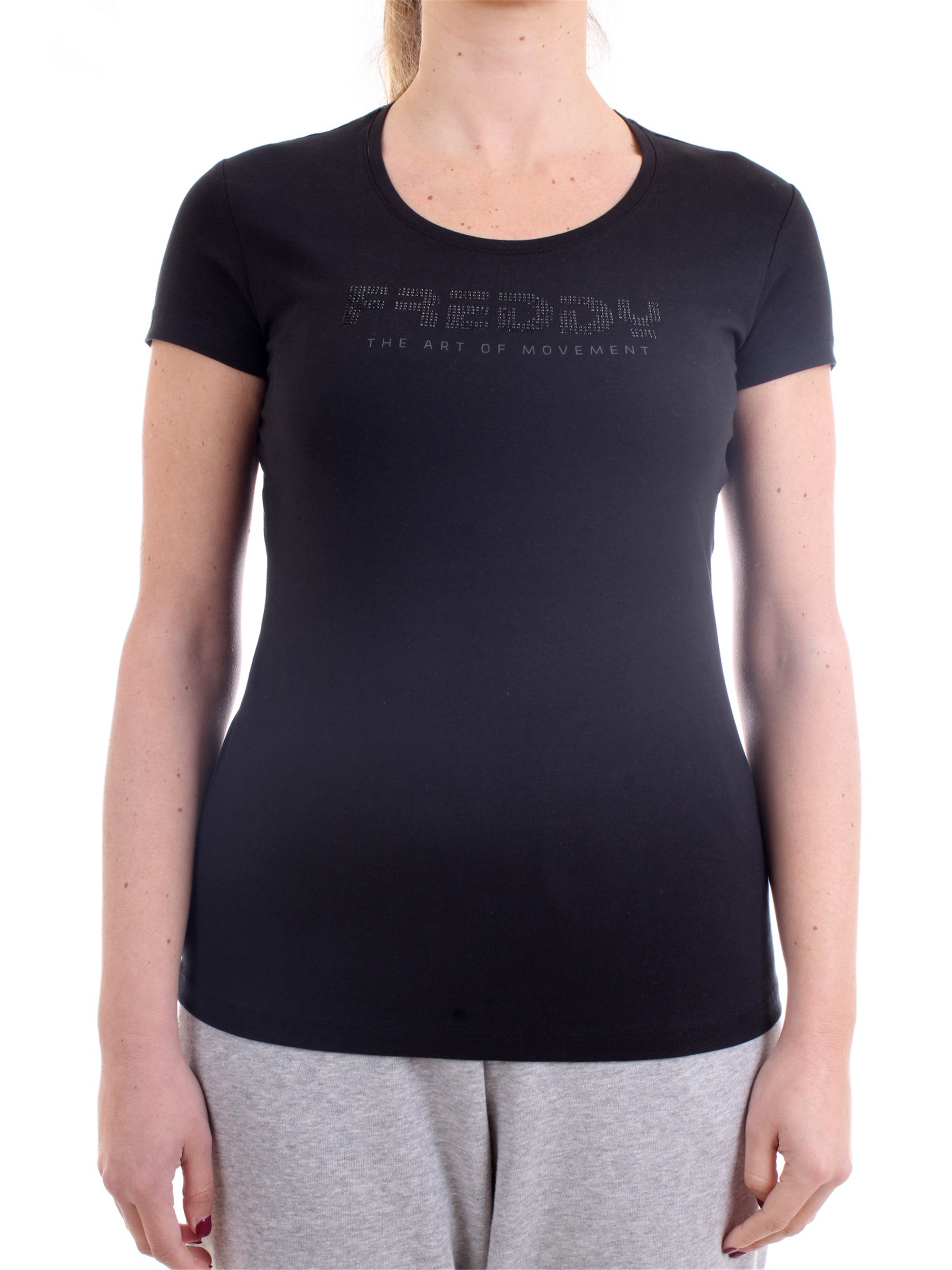 FREDDY S1WBCT1 Black Clothing Woman T-Shirt/Polo FREDDY S1WBCT1 Black Clothing Woman T-Shirt/Polo