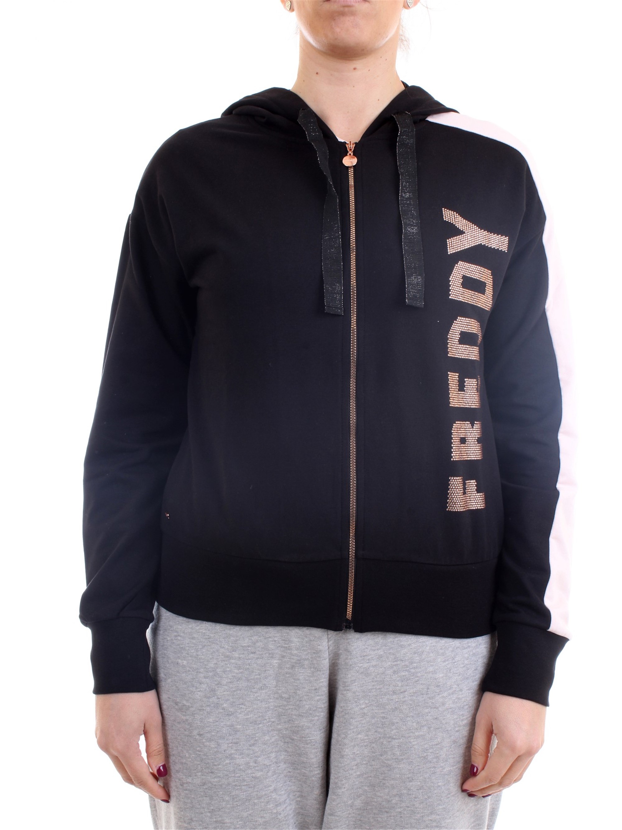 FREDDY S1WSDS8 Black Clothing Woman Sweater FREDDY S1WSDS8 Black Clothing Woman Sweater