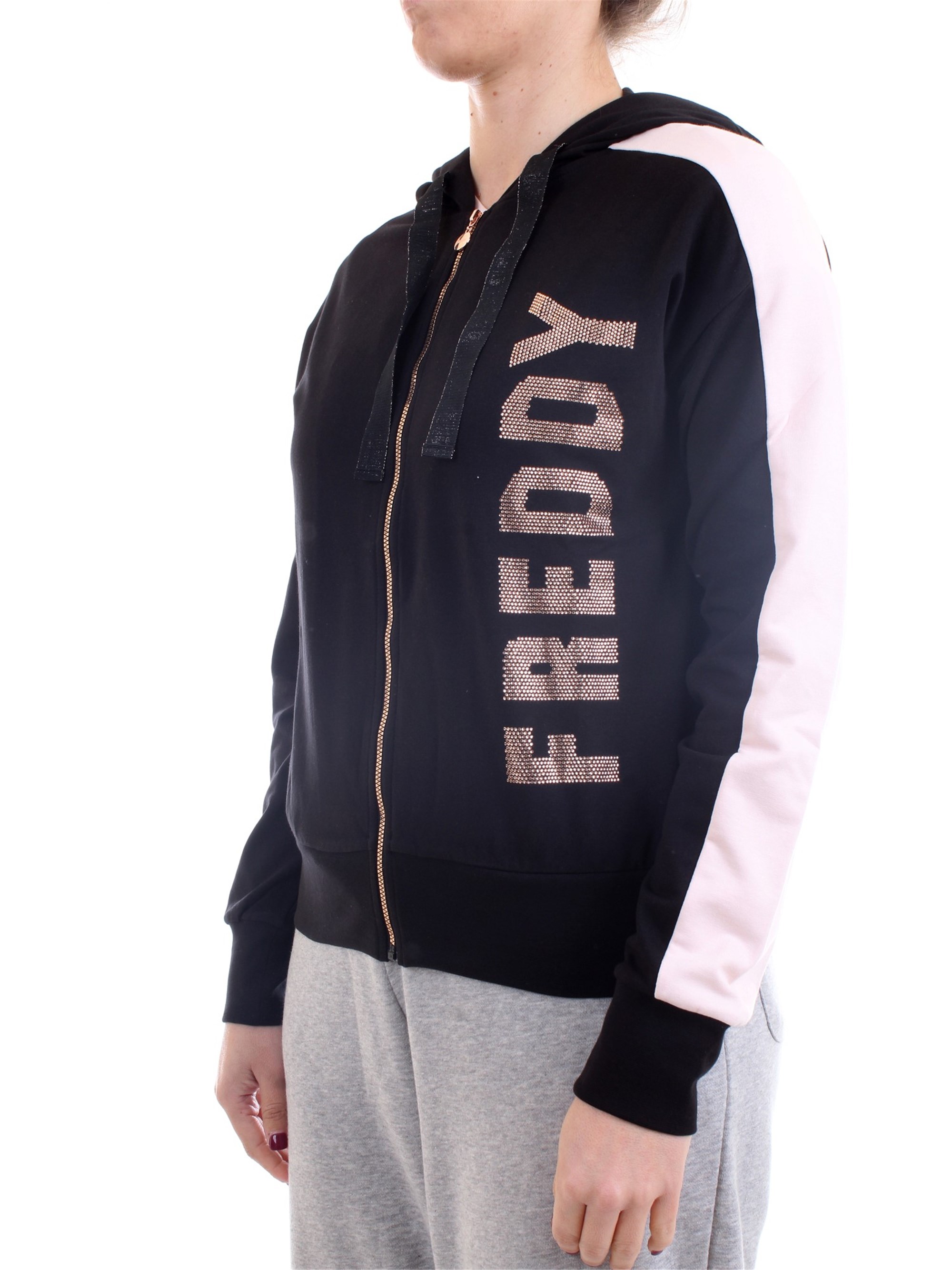 FREDDY S1WSDS8 Black Clothing Woman Sweater FREDDY S1WSDS8 Black Clothing Woman Sweater