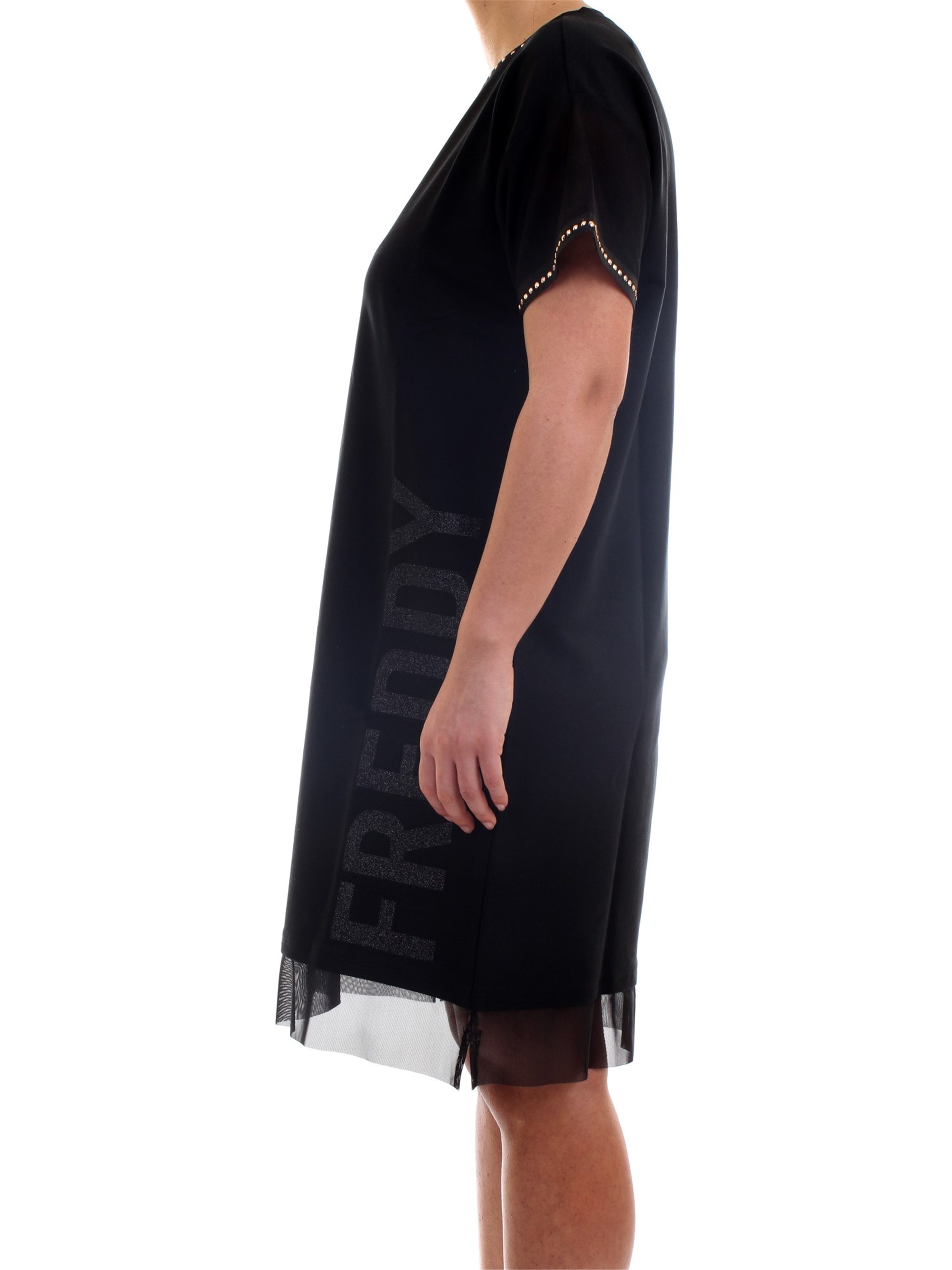 FREDDY S1WSDD1 Black Clothing Woman Dress FREDDY S1WSDD1 Black Clothing Woman Dress