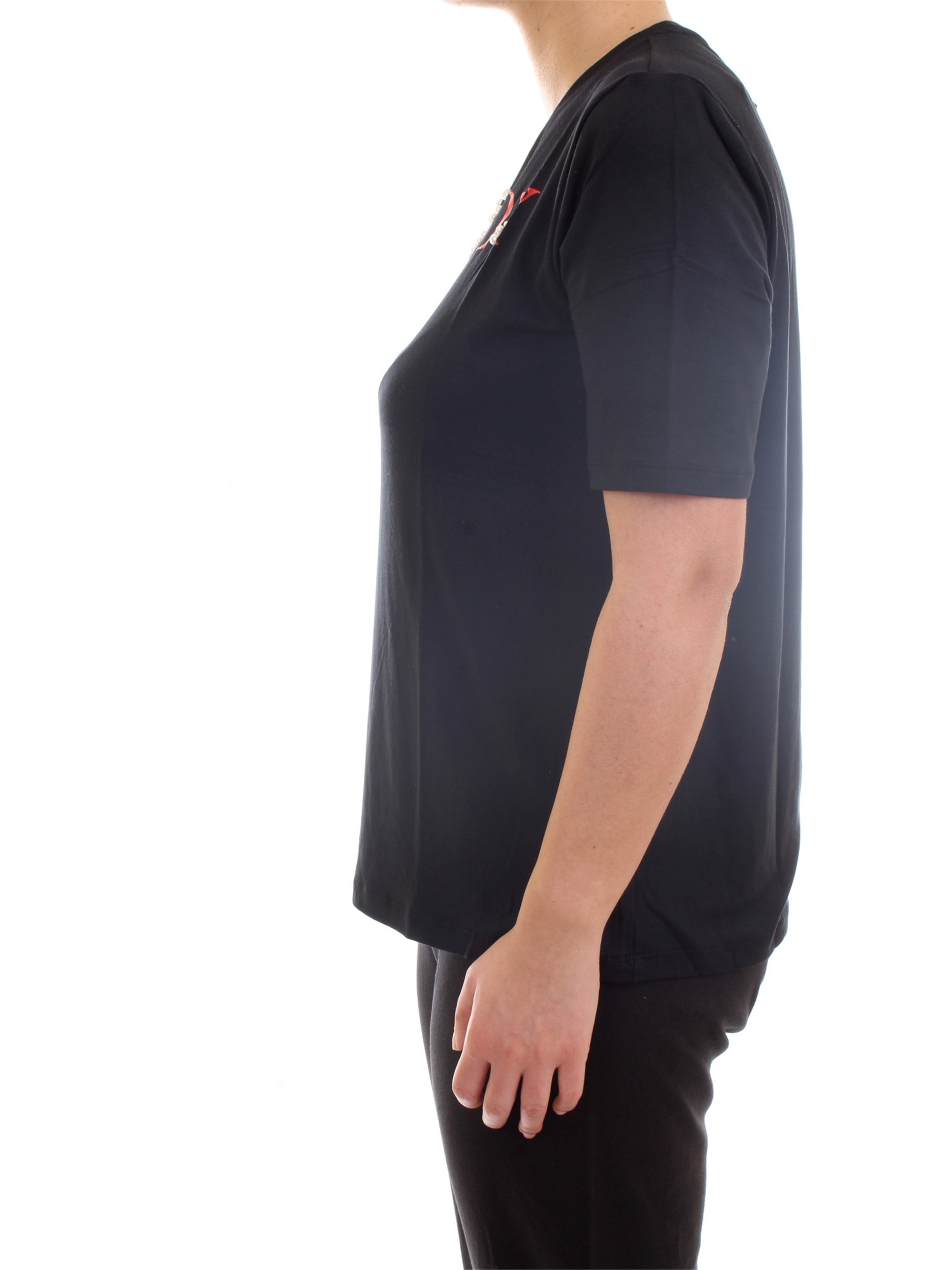 FREDDY S1WSLT5 Black Clothing Woman T-Shirt/Polo FREDDY S1WSLT5 Black Clothing Woman T-Shirt/Polo