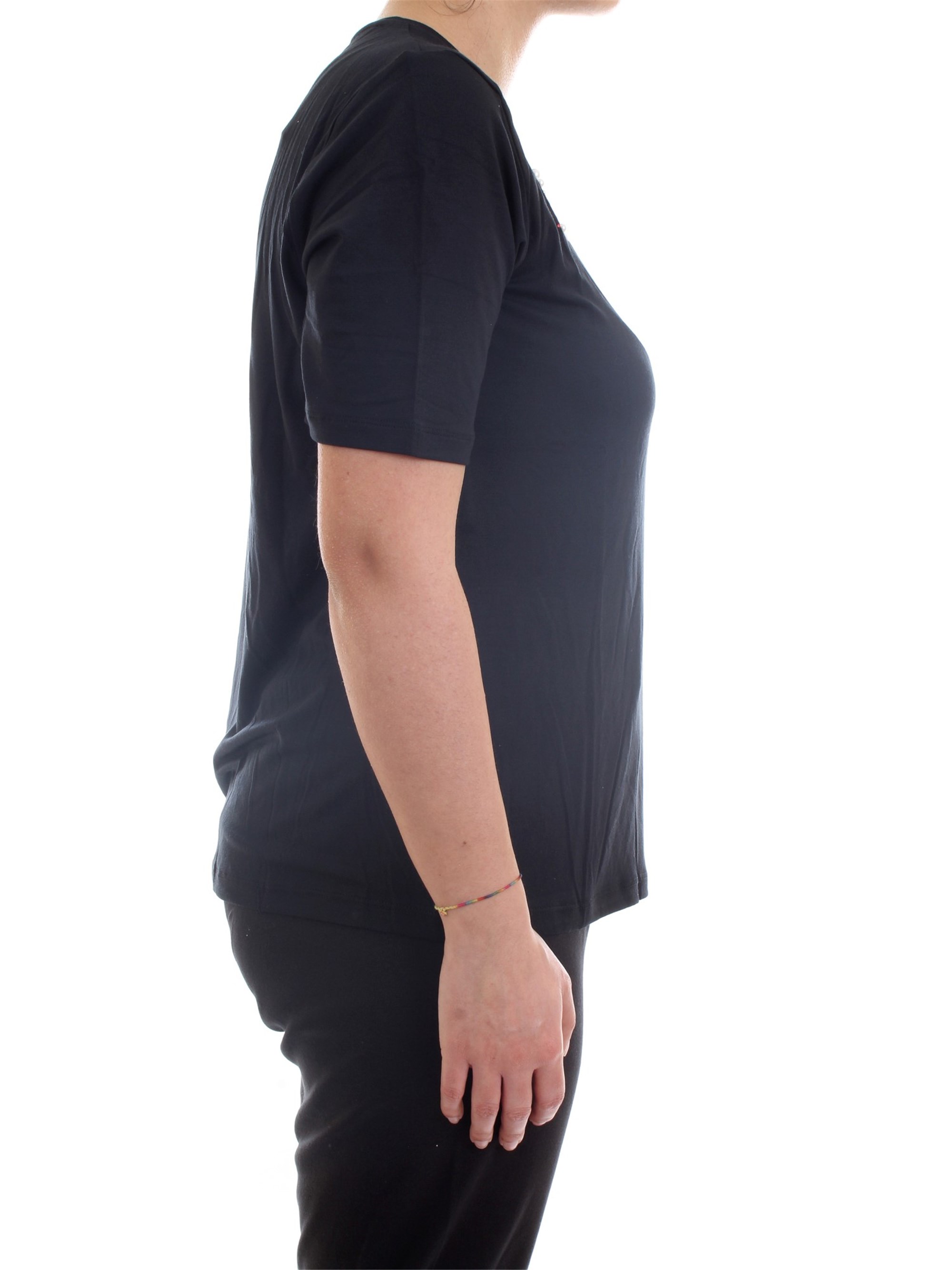 FREDDY S1WSLT5 Black Clothing Woman T-Shirt/Polo FREDDY S1WSLT5 Black Clothing Woman T-Shirt/Polo