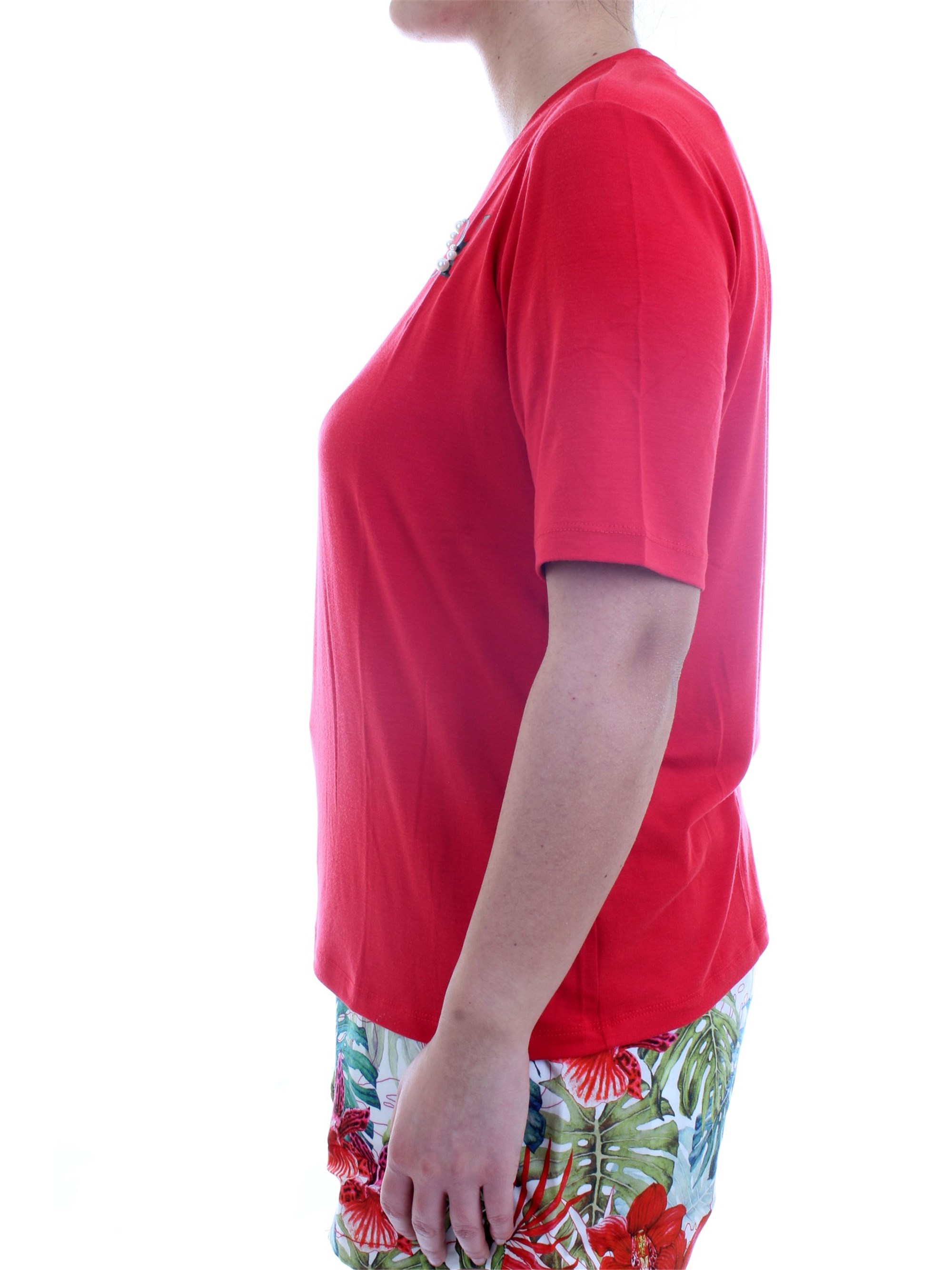 FREDDY S1WSLT5 Red Clothing Woman T-Shirt/Polo FREDDY S1WSLT5 Red Clothing Woman T-Shirt/Polo