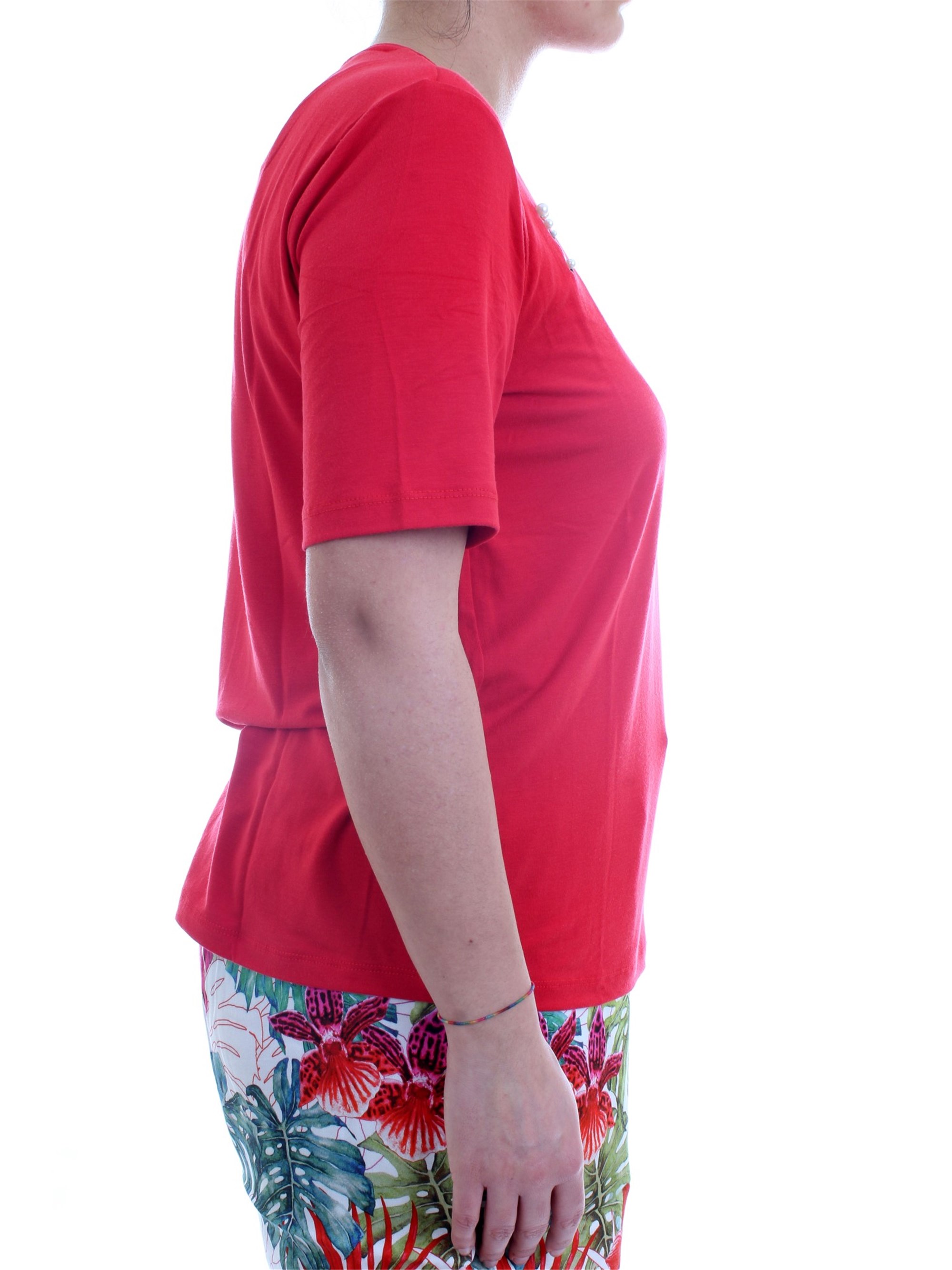 FREDDY S1WSLT5 Red Clothing Woman T-Shirt/Polo FREDDY S1WSLT5 Red Clothing Woman T-Shirt/Polo