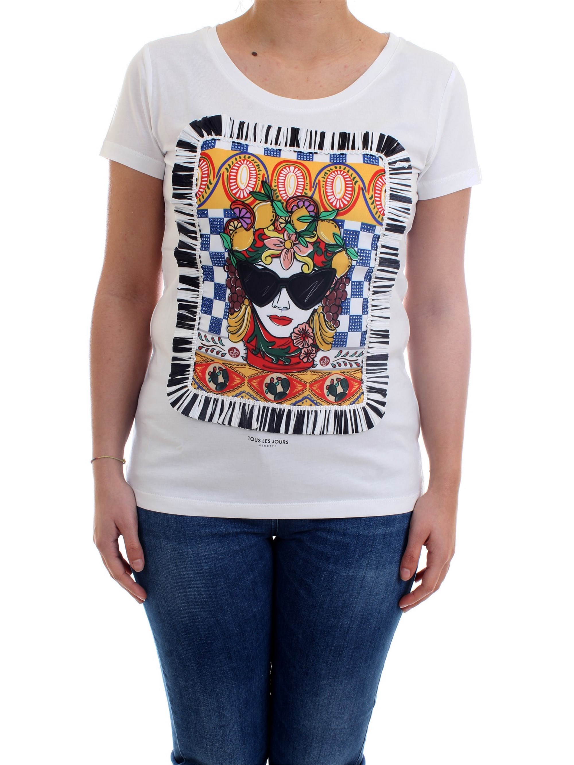 NENETTE - TOUS LES JOURS 31TJ-DEDALO White Clothing Woman T-Shirt/Polo NENETTE - TOUS LES JOURS 31TJ-DEDALO White Clothing Woman T-Shirt/Polo