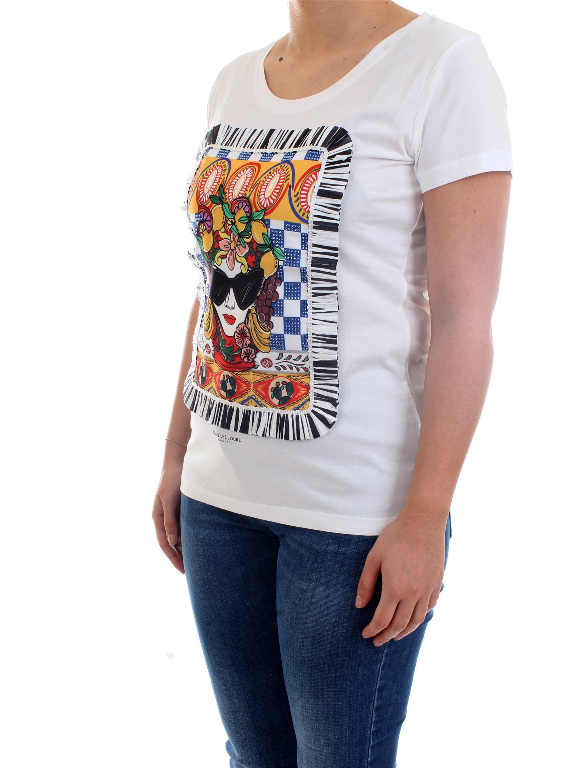 NENETTE - TOUS LES JOURS 31TJ-DEDALO White Clothing Woman T-Shirt/Polo NENETTE - TOUS LES JOURS 31TJ-DEDALO White Clothing Woman T-Shirt/Polo