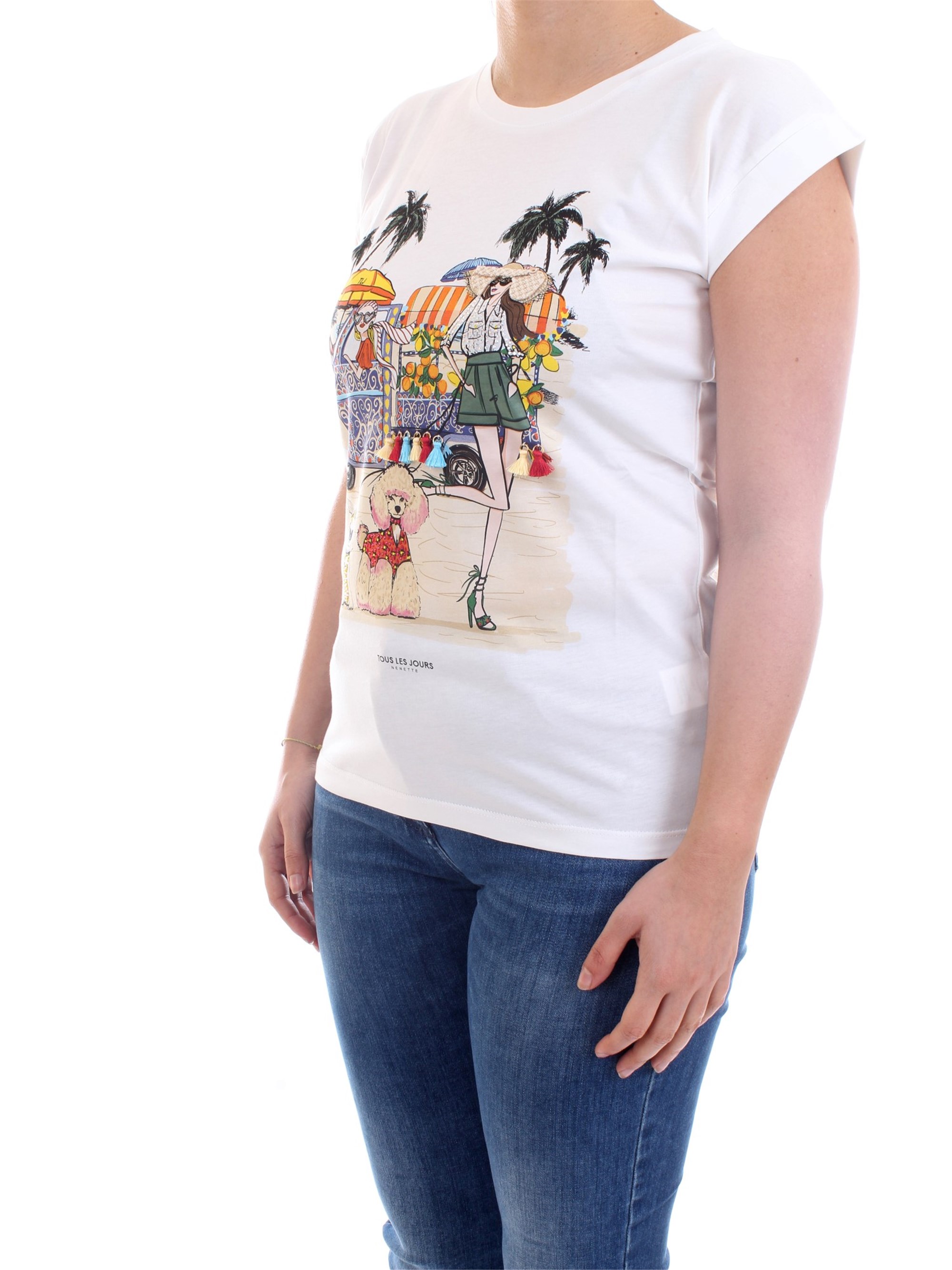 NENETTE - TOUS LES JOURS 31TJ-DAKOTA Beige Clothing Woman T-Shirt/Polo NENETTE - TOUS LES JOURS 31TJ-DAKOTA Beige Clothing Woman T-Shirt/Polo