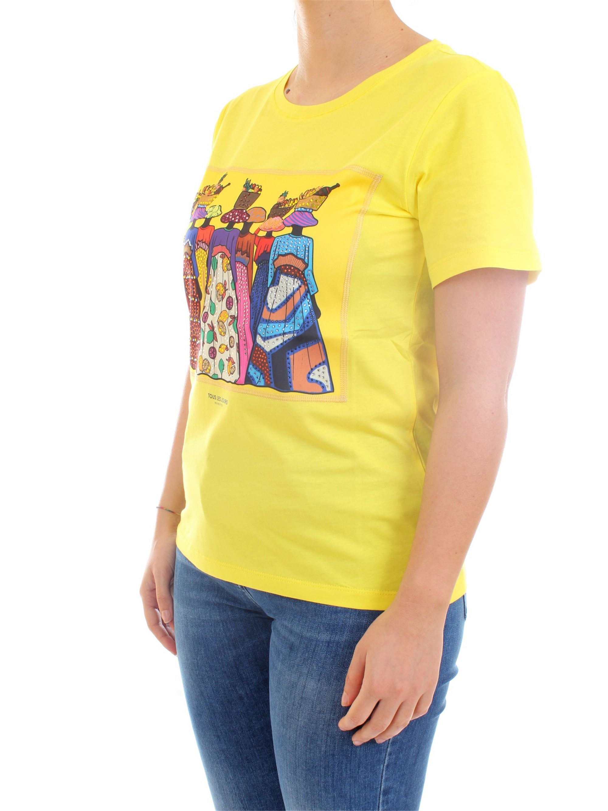 NENETTE - TOUS LES JOURS 31TJ-DUCK Yellow Clothing Woman T-Shirt/Polo NENETTE - TOUS LES JOURS 31TJ-DUCK Yellow Clothing Woman T-Shirt/Polo