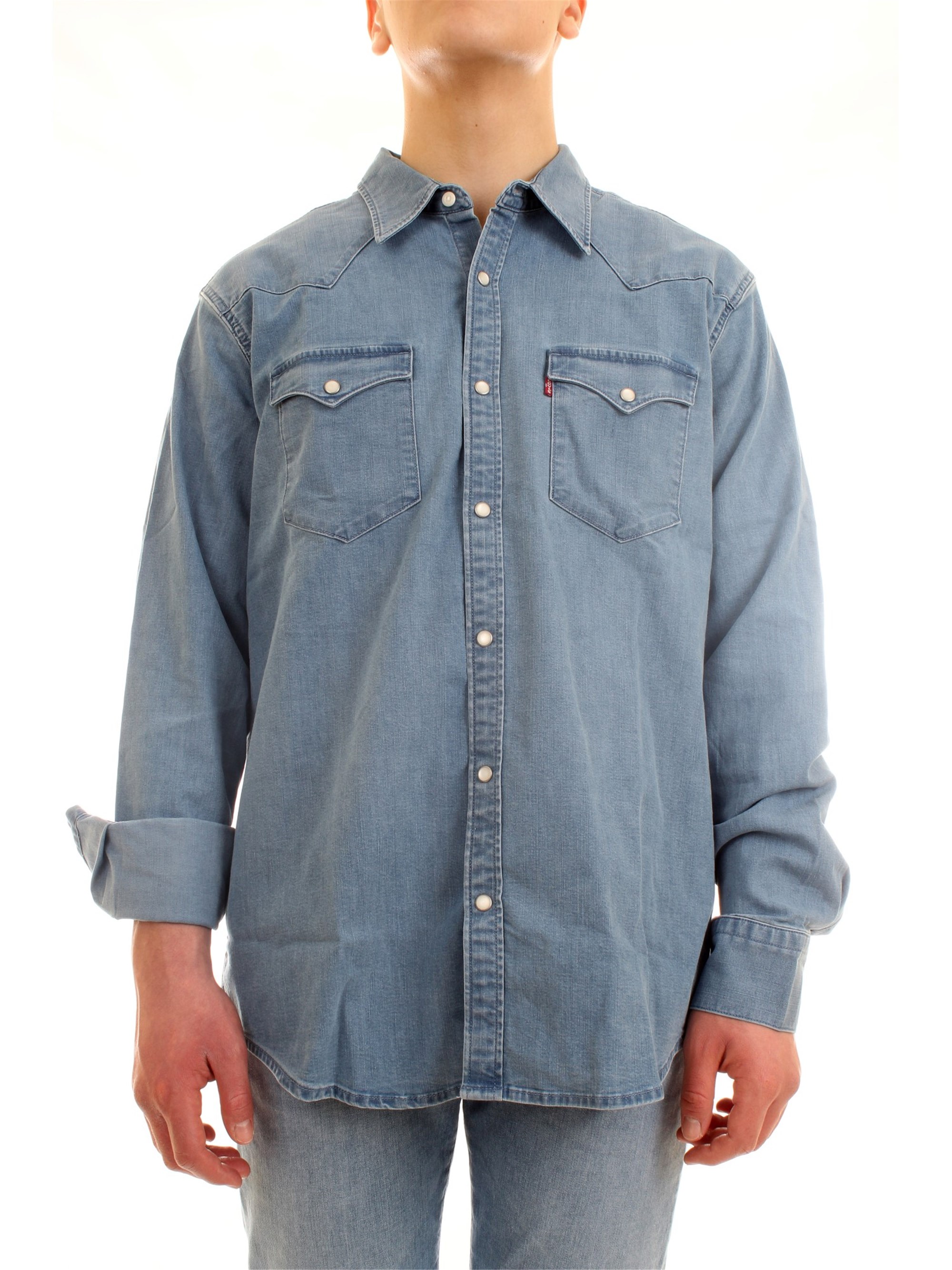 LEVI'S 85744 Light blue Clothing Man Shirt LEVI'S 85744 Light blue Clothing Man Shirt