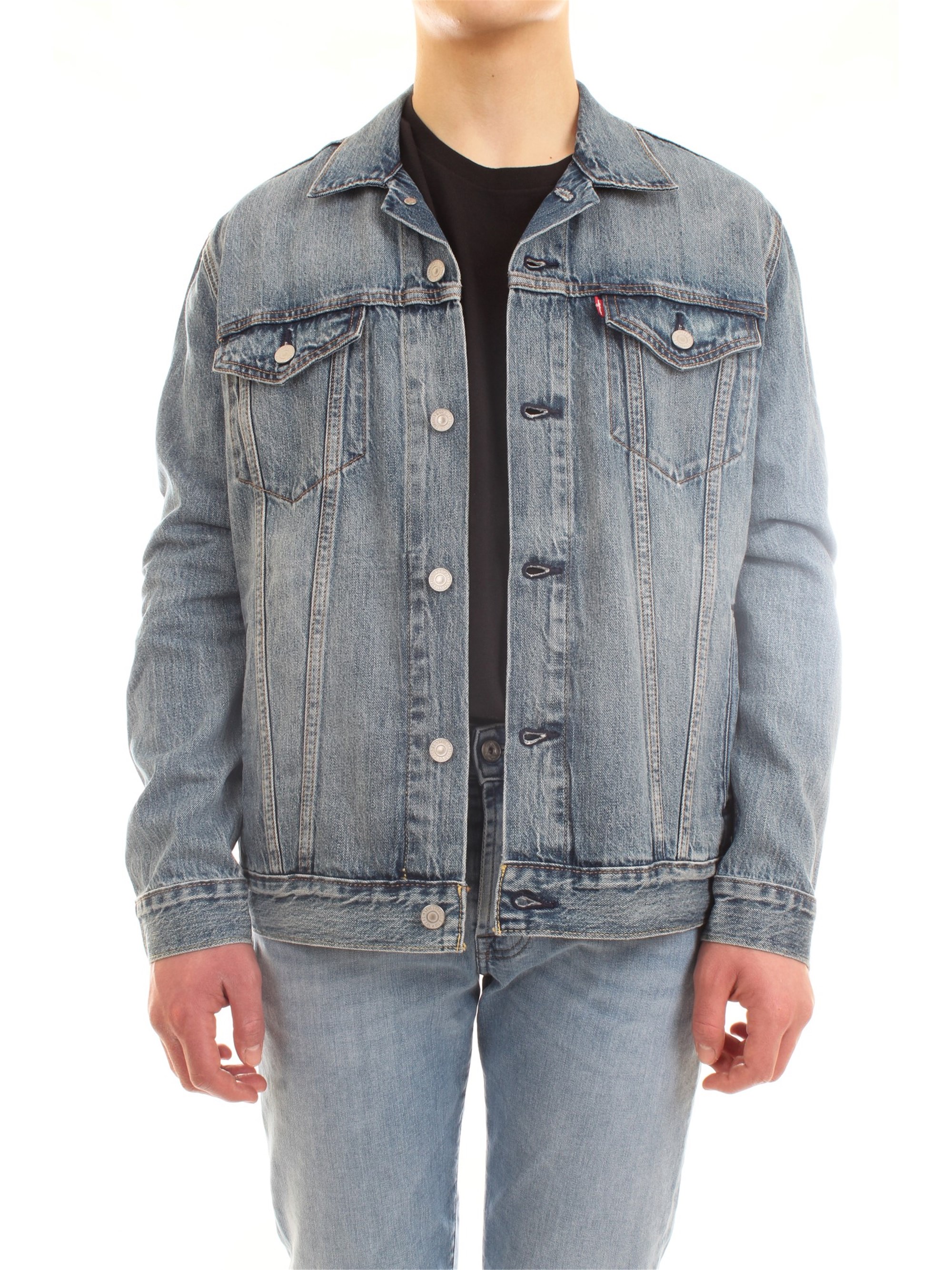 LEVI'S 72334 Medium blue Clothing Man Jacket LEVI'S 72334 Medium blue Clothing Man Jacket