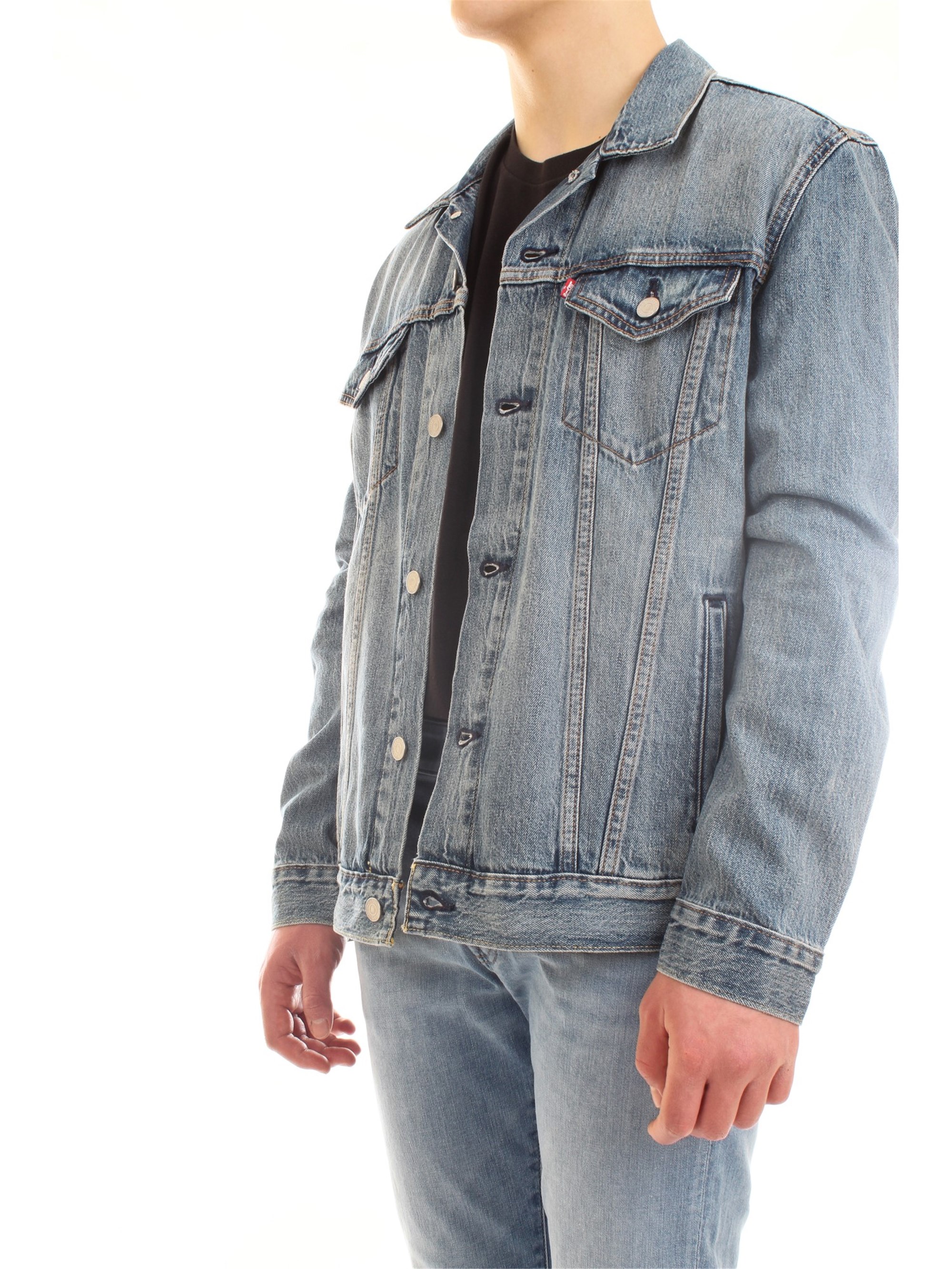 LEVI'S 72334 Medium blue Clothing Man Jacket LEVI'S 72334 Medium blue Clothing Man Jacket
