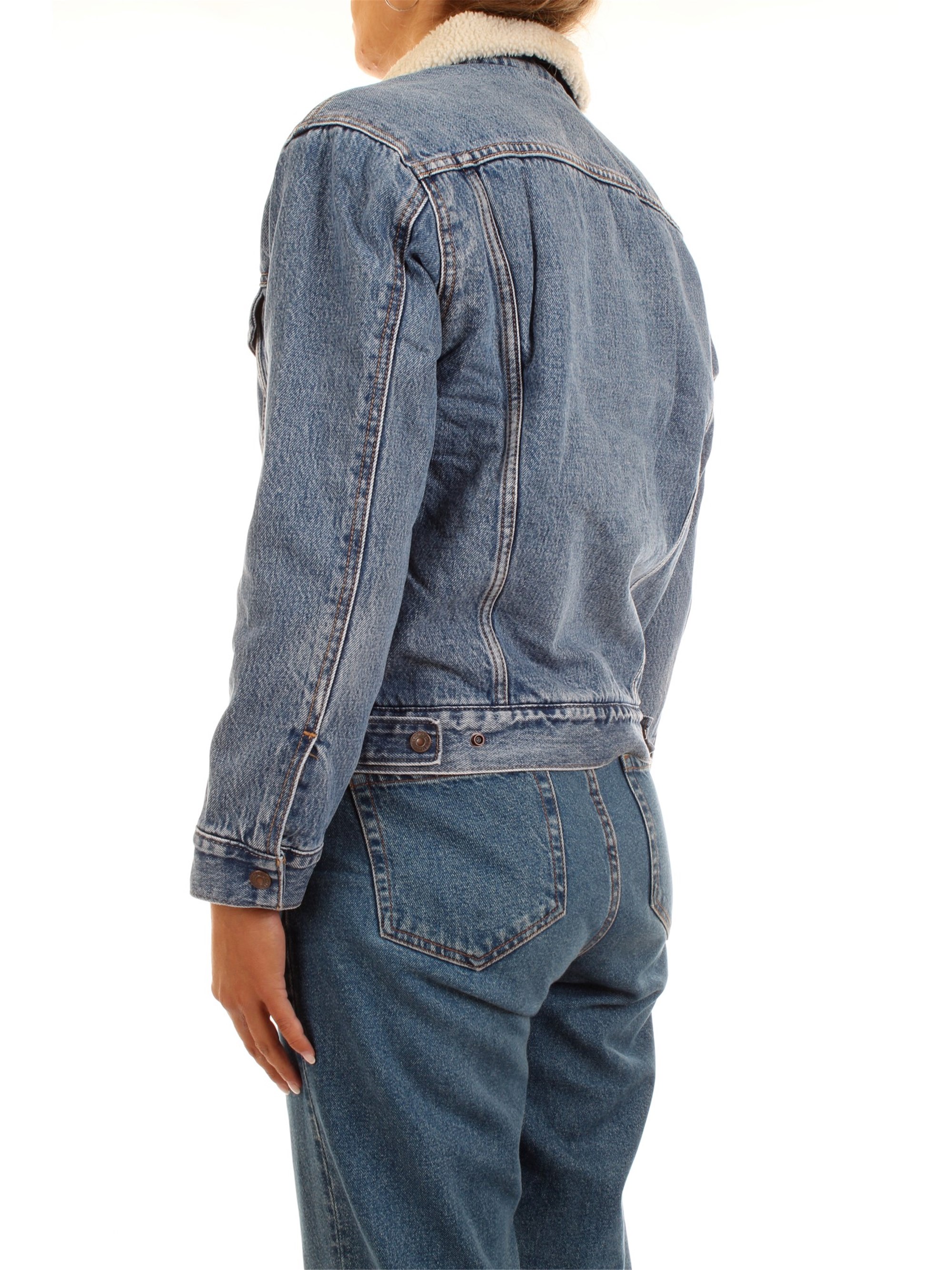 LEVI'S 36137-0005 Light blue Clothing Woman Jacket LEVI'S 36137-0005 Light blue Clothing Woman Jacket