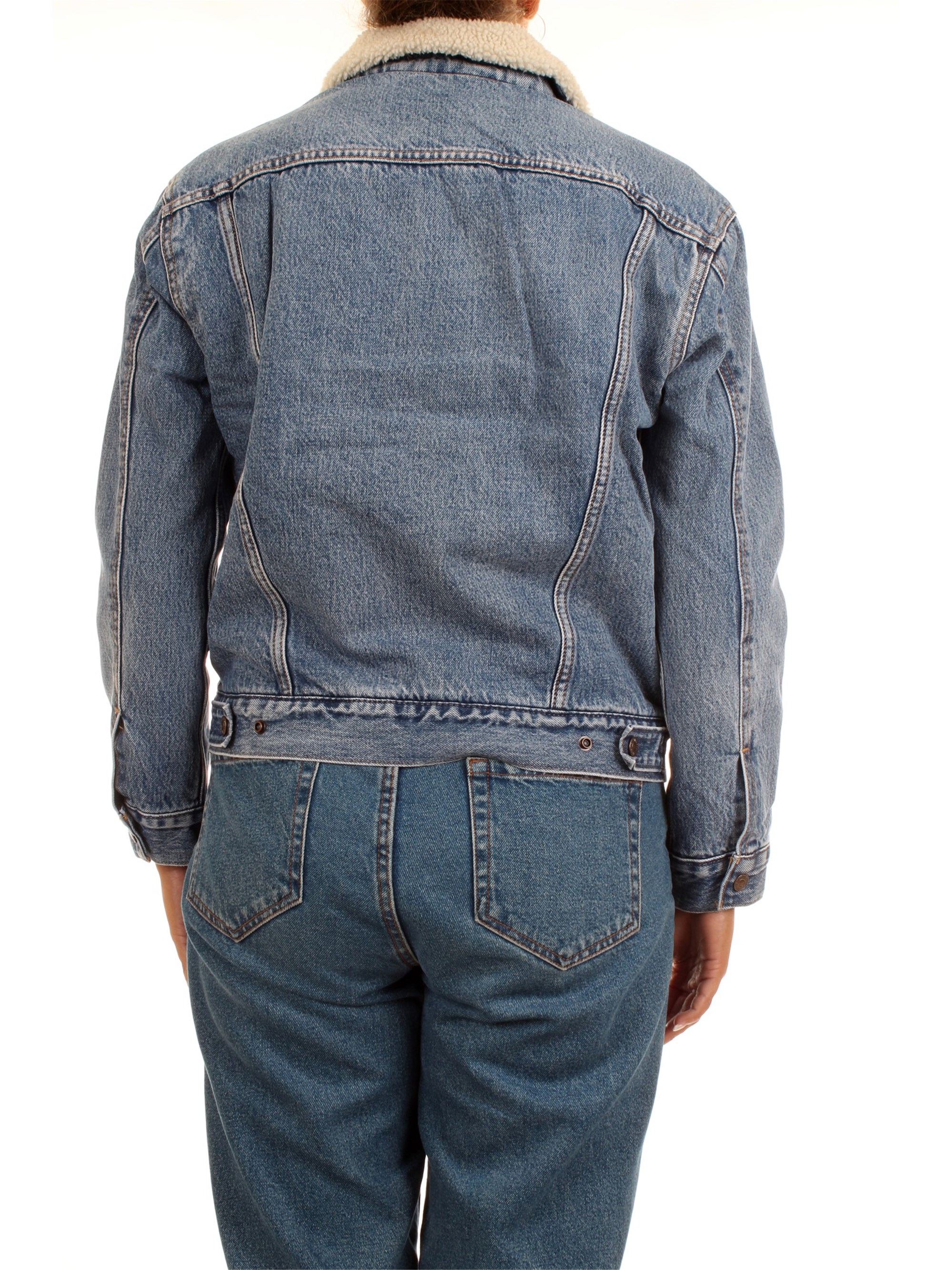 LEVI'S 36137-0005 Light blue Clothing Woman Jacket LEVI'S 36137-0005 Light blue Clothing Woman Jacket
