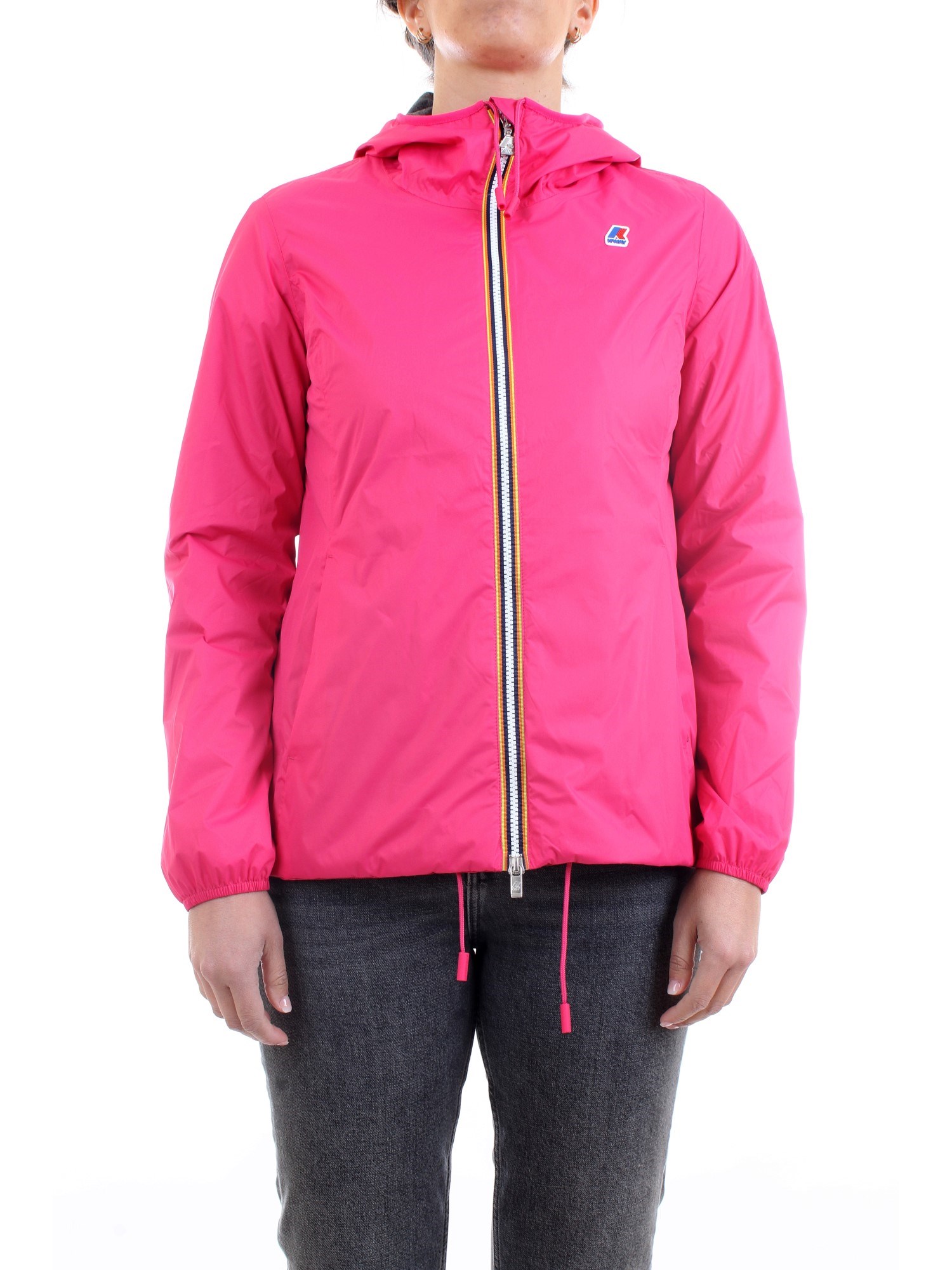 K-WAY K00BHI0 Z11 Fuchsia Clothing Woman Jacket K-WAY K00BHI0 Z11 Fuchsia Clothing Woman Jacket