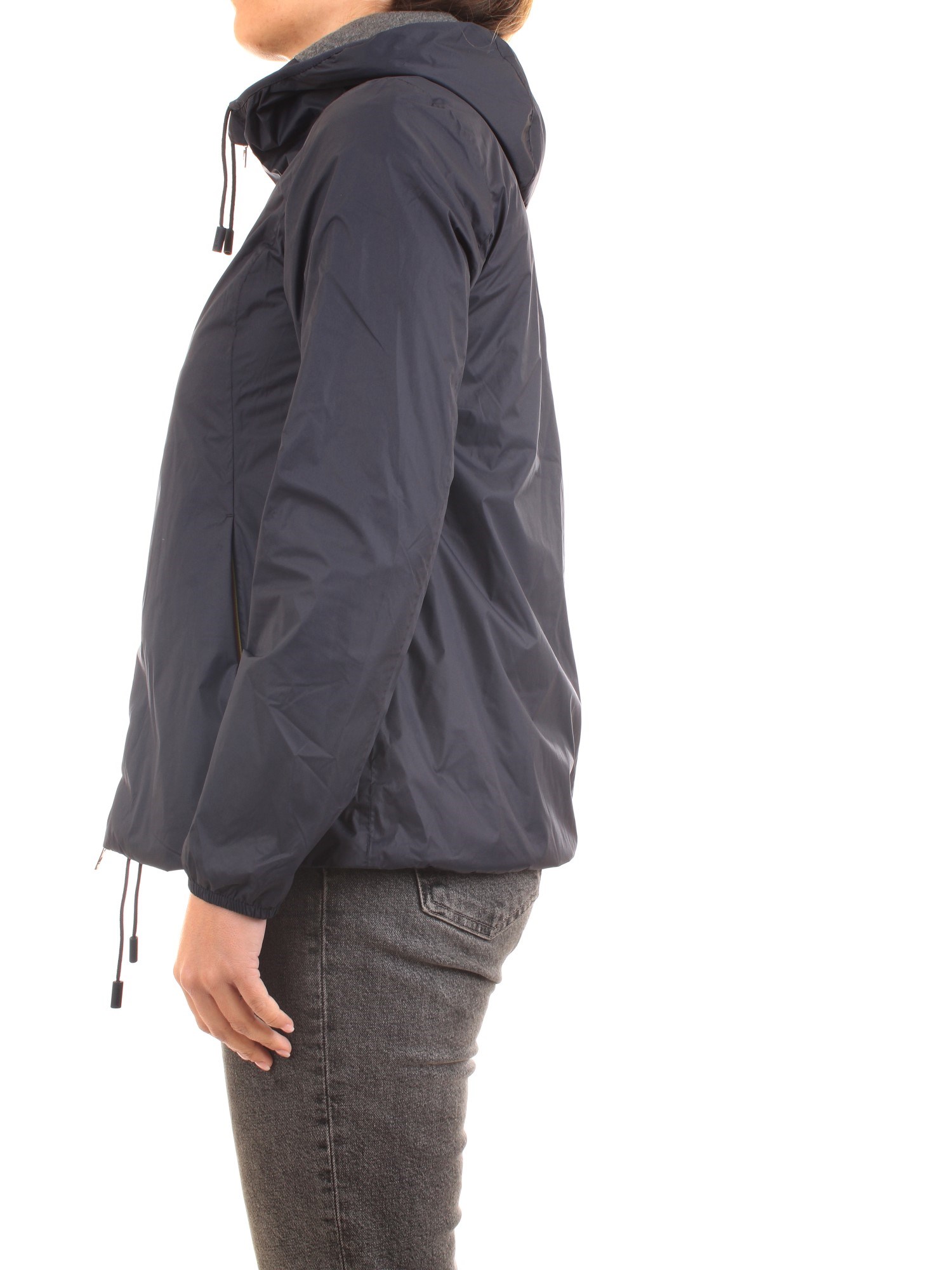 K-WAY K00BHI0 K89 Blue Clothing Woman Jacket K-WAY K00BHI0 K89 Blue Clothing Woman Jacket